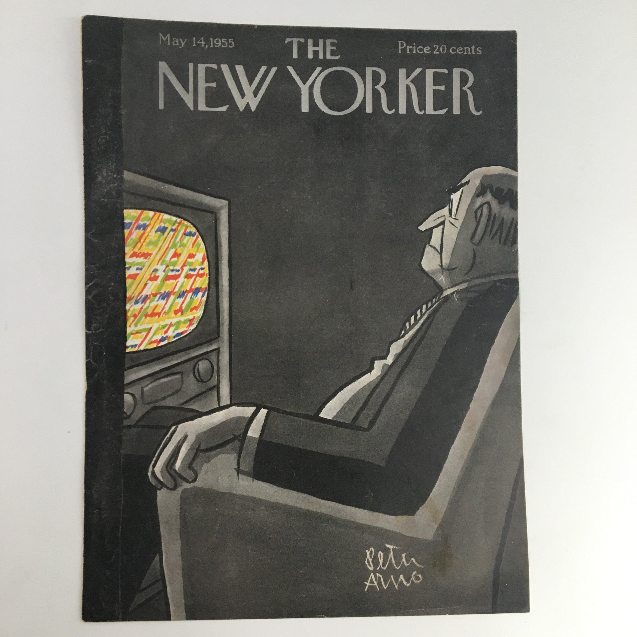 COVER ONLY The New Yorker May 14 1955 Full Cover Theme by Peter Arno