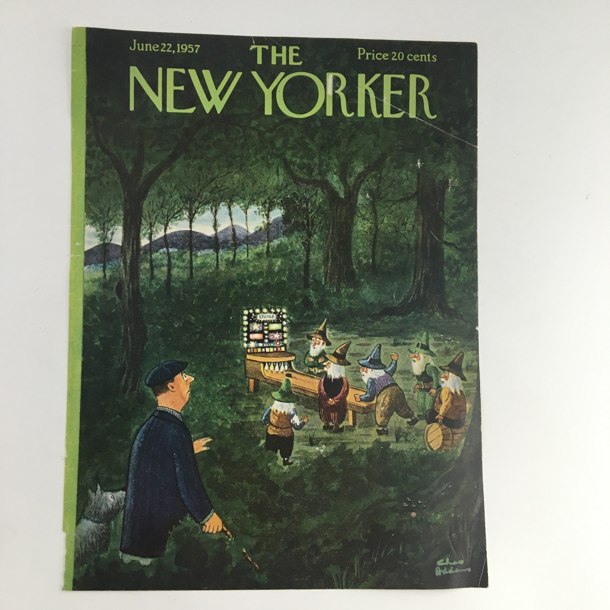 COVER ONLY The New Yorker June 22 1957 Full Cover Theme by Chas Addams