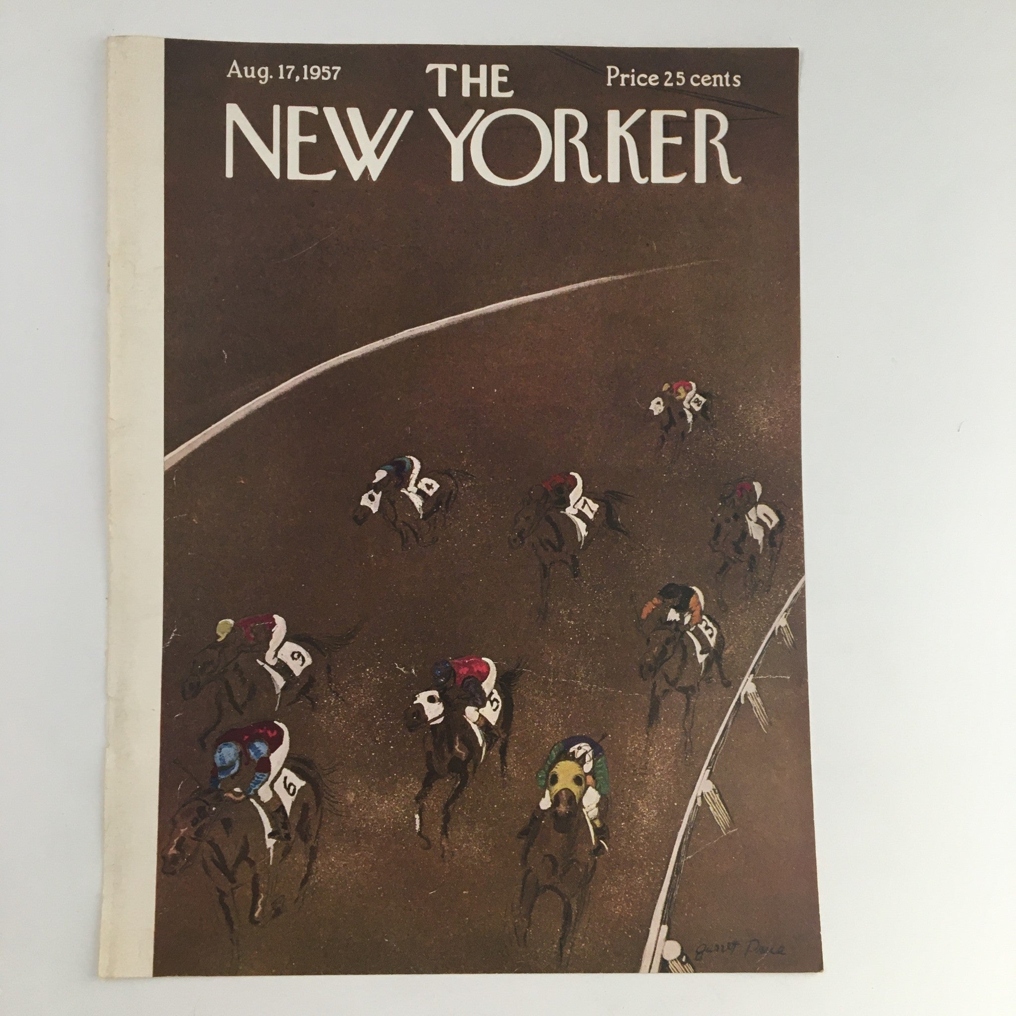 COVER ONLY The New Yorker August 17 1957 Full Cover Theme by Garrett Price