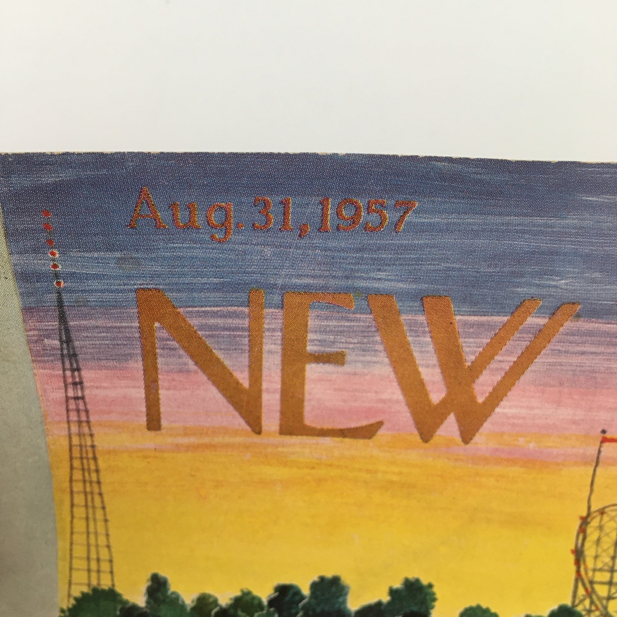 COVER ONLY The New Yorker August 31 1957 Full Cover Theme by Ilonka Karasz