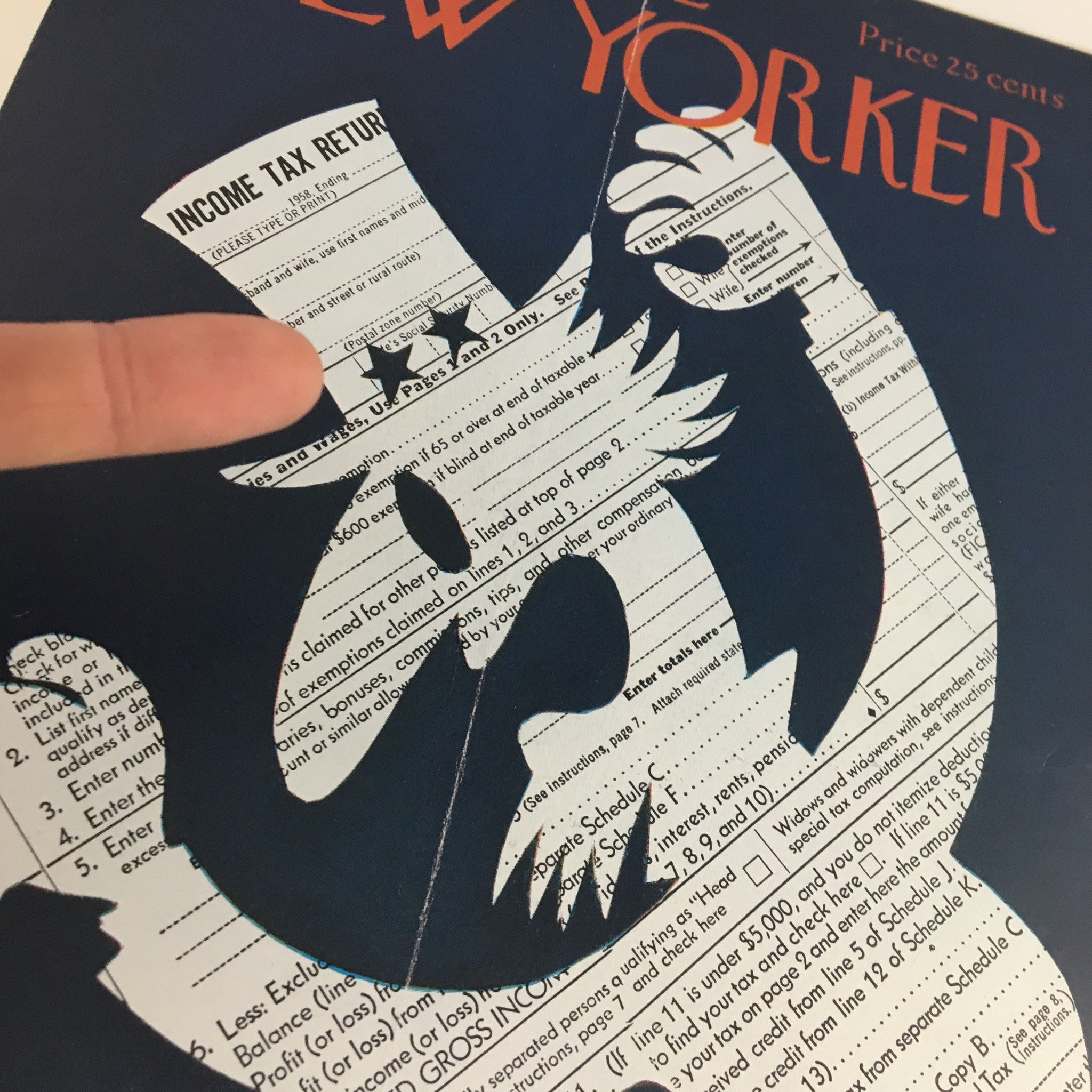 COVER ONLY The New Yorker April 11 1959 Full Cover Theme by Charles E. Martin