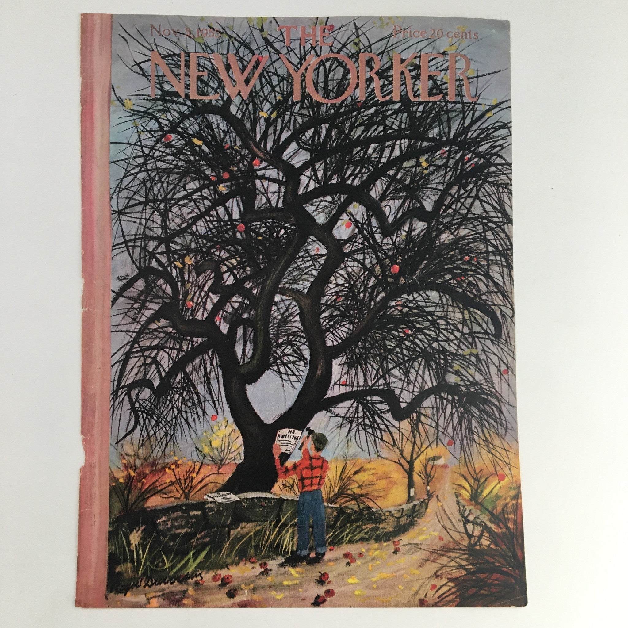 COVER ONLY The New Yorker November 5 1955 Full Cover Theme by Roger Duvoisin