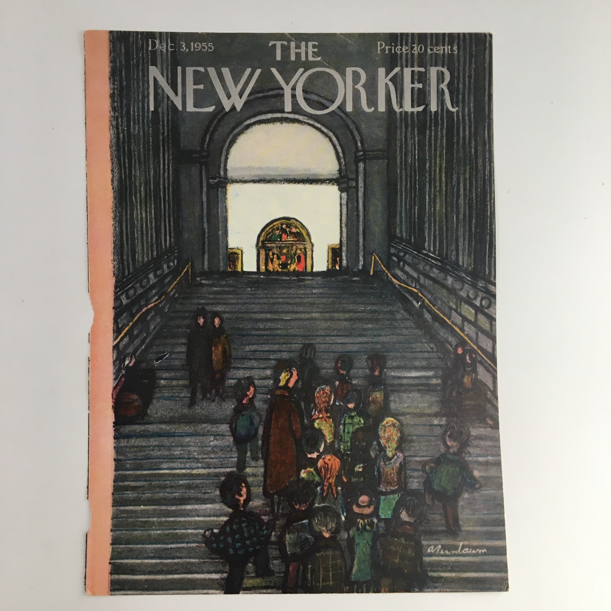 COVER ONLY The New Yorker December 3 1955 Full Cover Theme by Abe Birnbaum