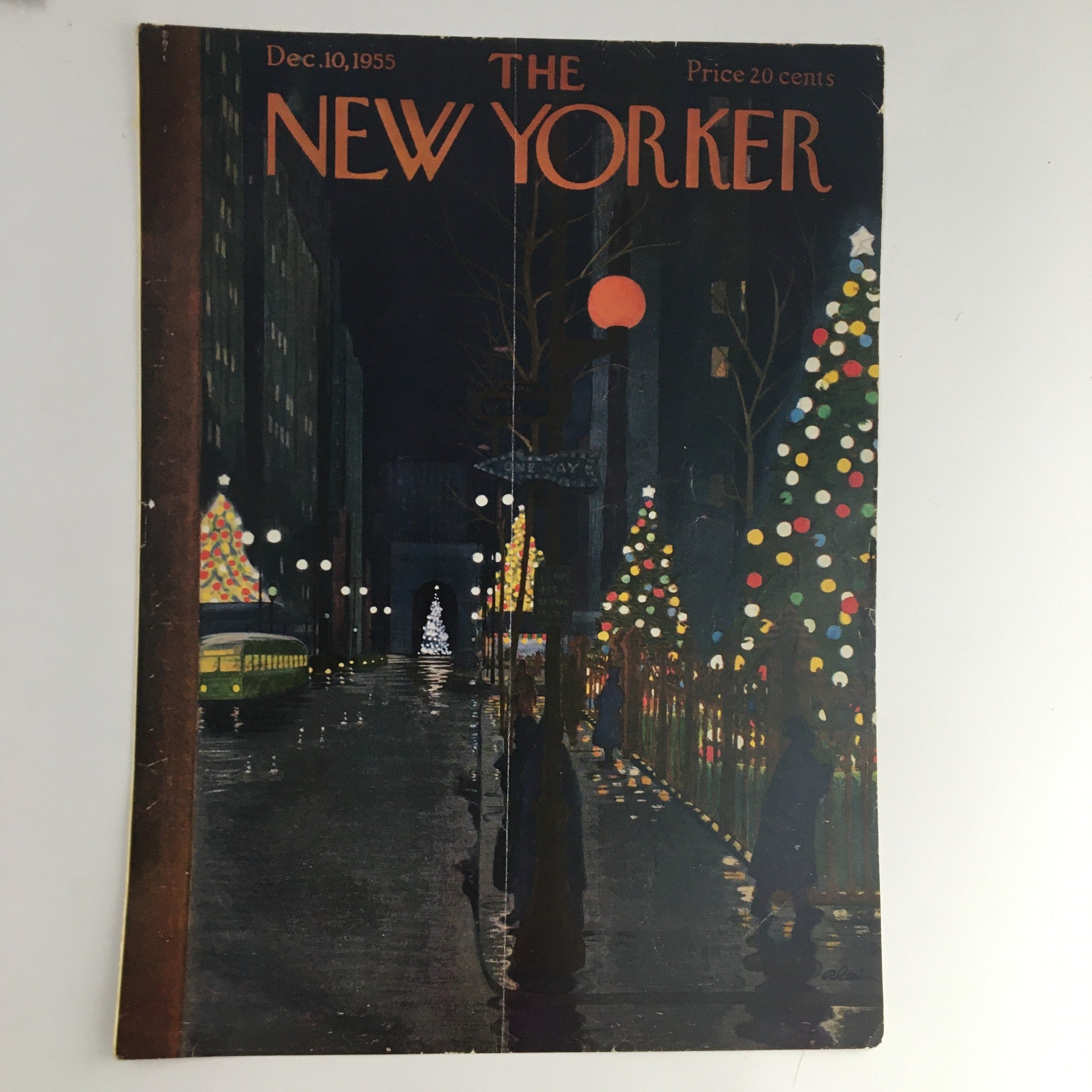 COVER ONLY The New Yorker December 10 1955 Full Cover Theme by Alain