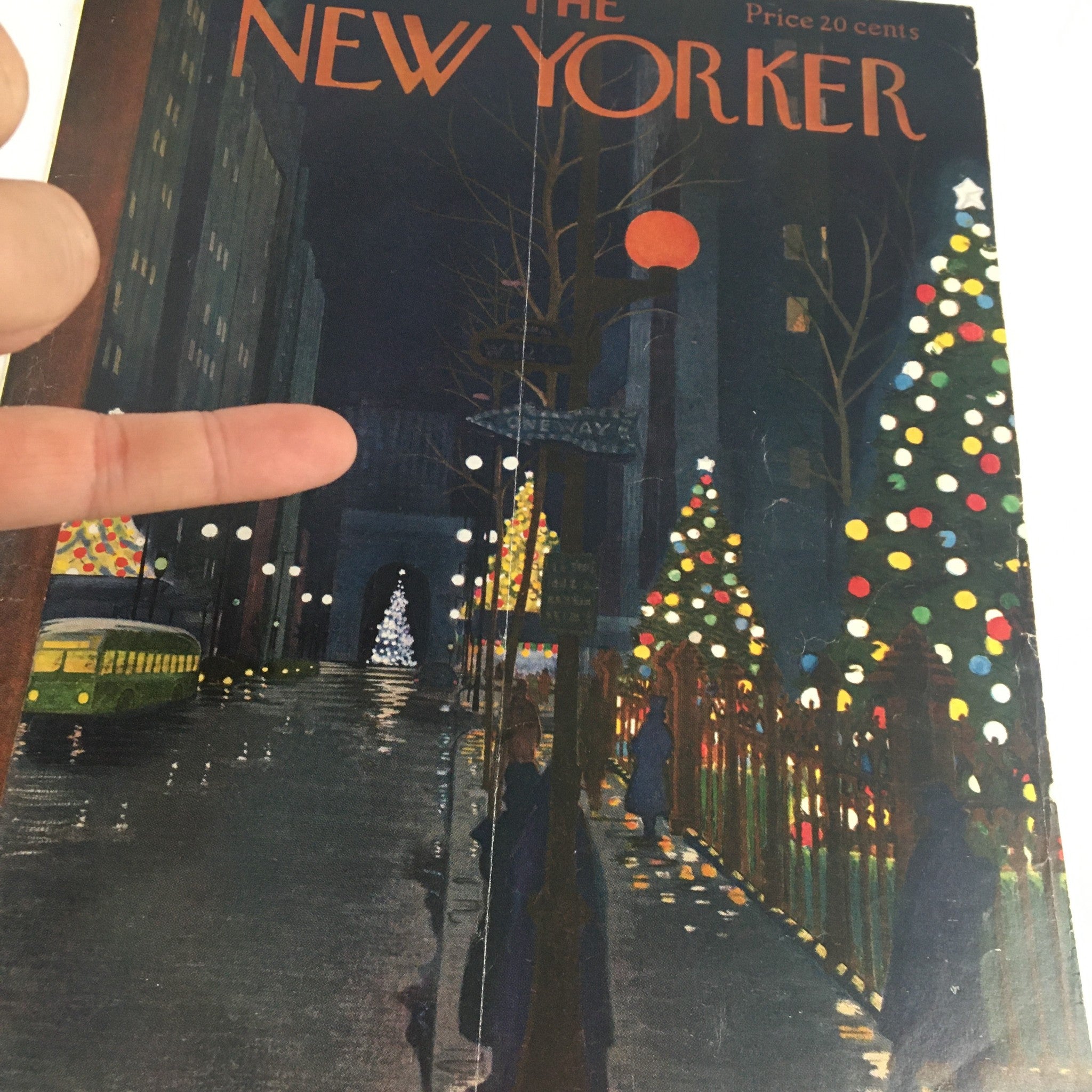 COVER ONLY The New Yorker December 10 1955 Full Cover Theme by Alain