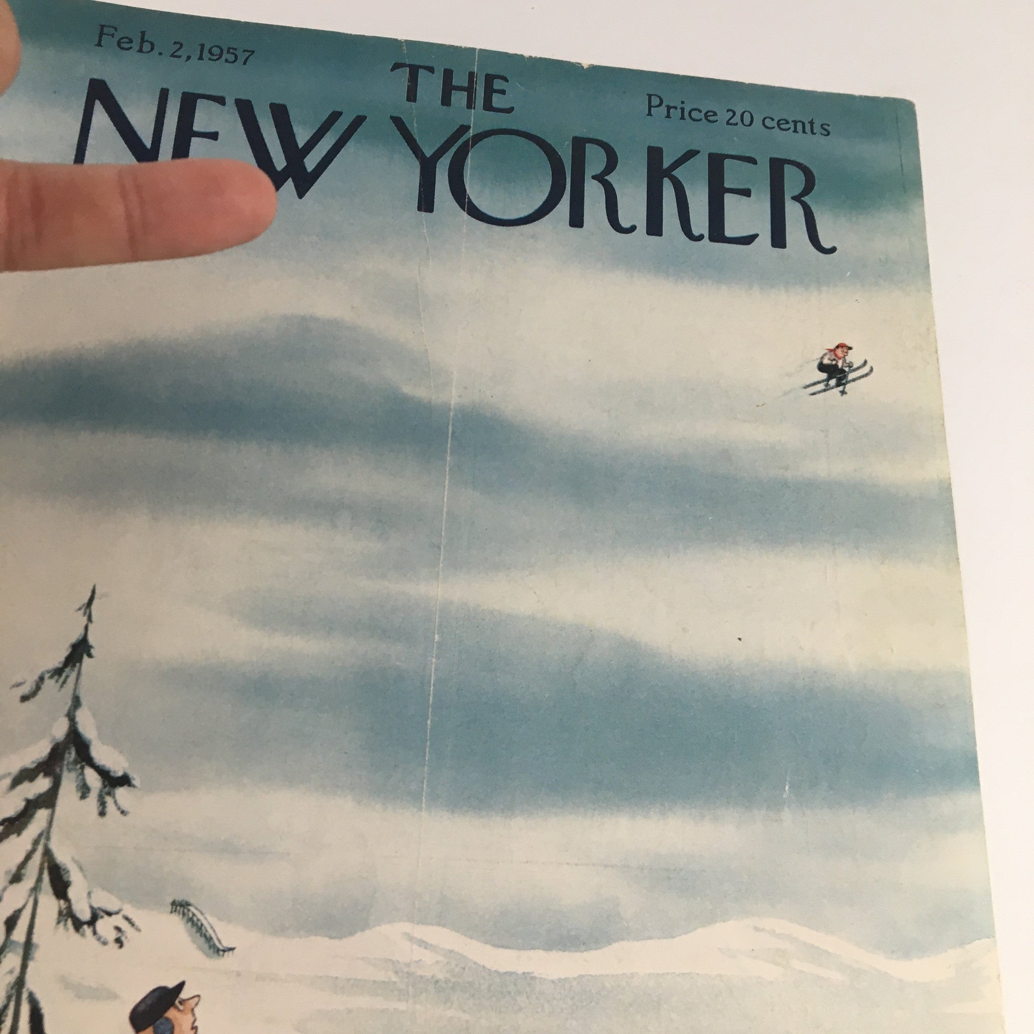 COVER ONLY The New Yorker February 2 1957 Full Cover Theme by Chas Addams