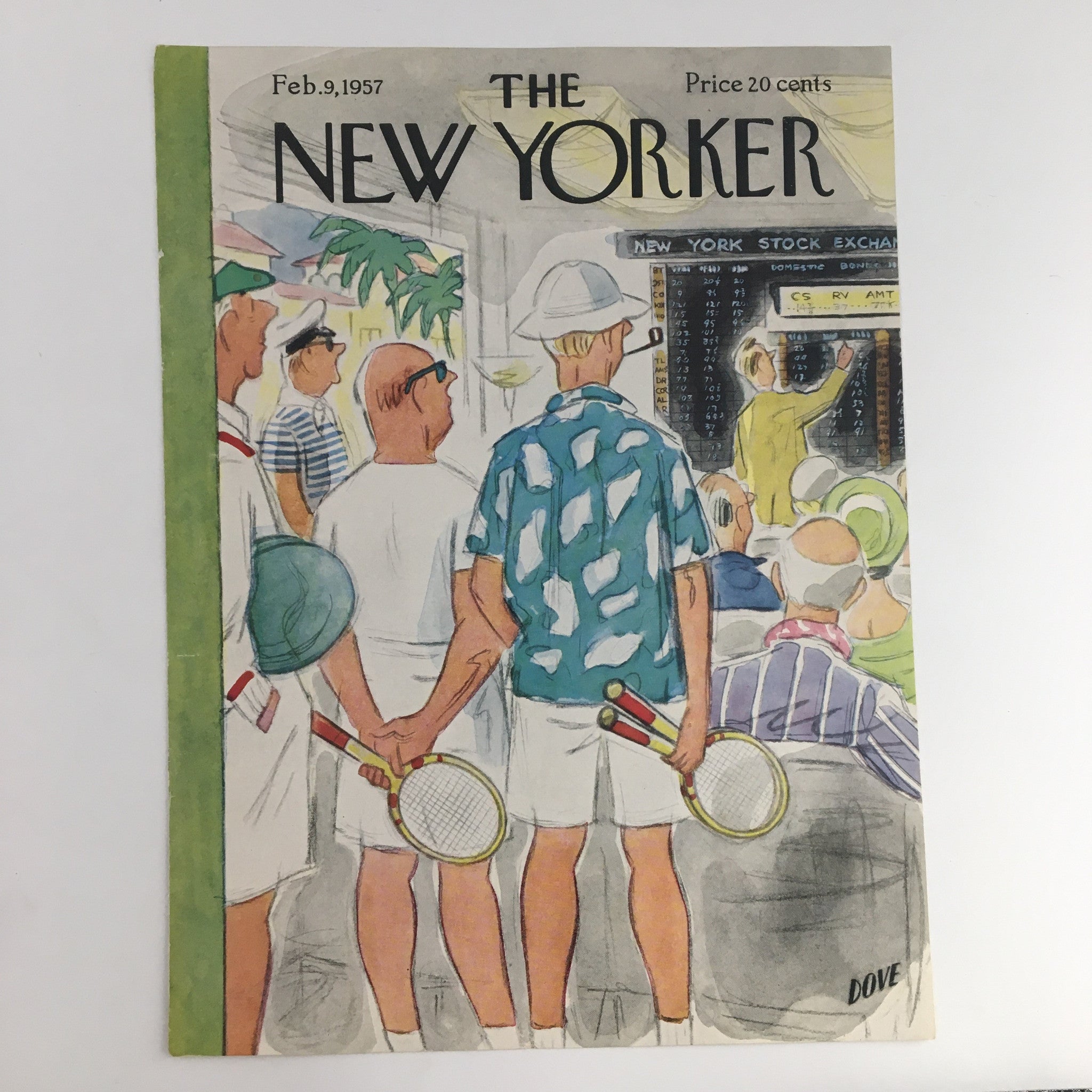 COVER ONLY The New Yorker February 9 1957 Full Cover Theme by Leonard Dove