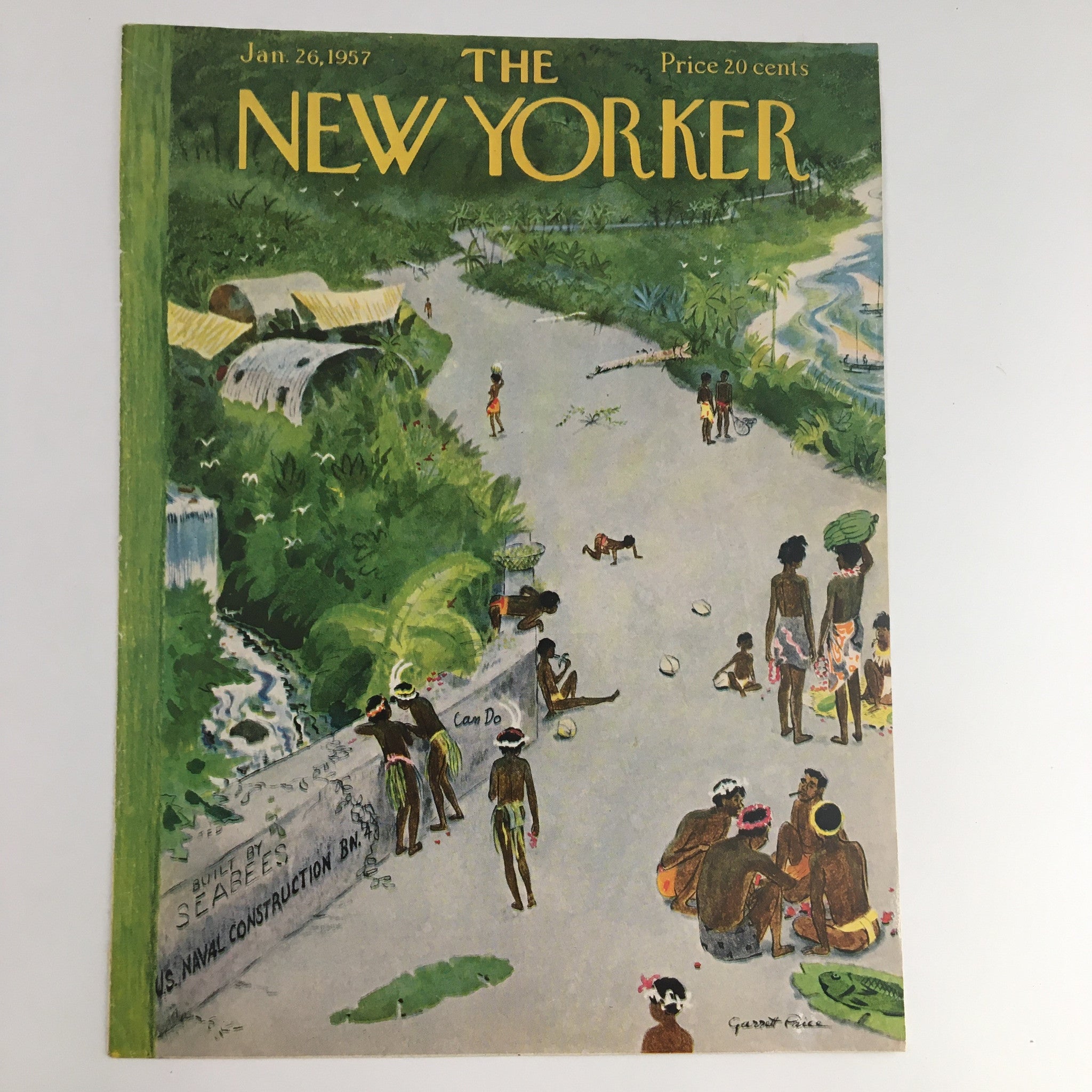 COVER ONLY The New Yorker January 26 1957 Full Cover Theme by Garrett Price