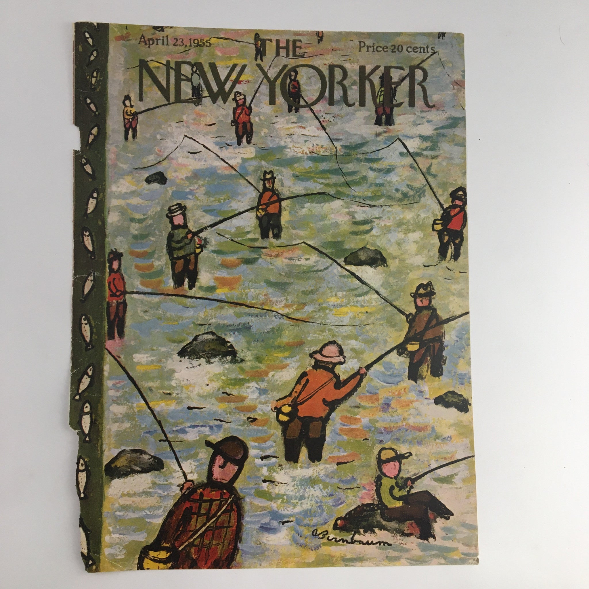 COVER ONLY The New Yorker April 23 1955 Full Cover Theme by Abe Birnbaum