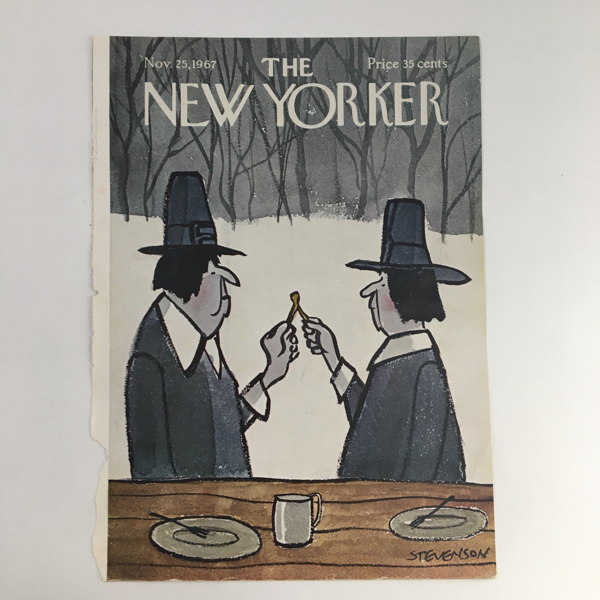 COVER ONLY The New Yorker November 25 1967 Full Cover Theme by James Stevenson