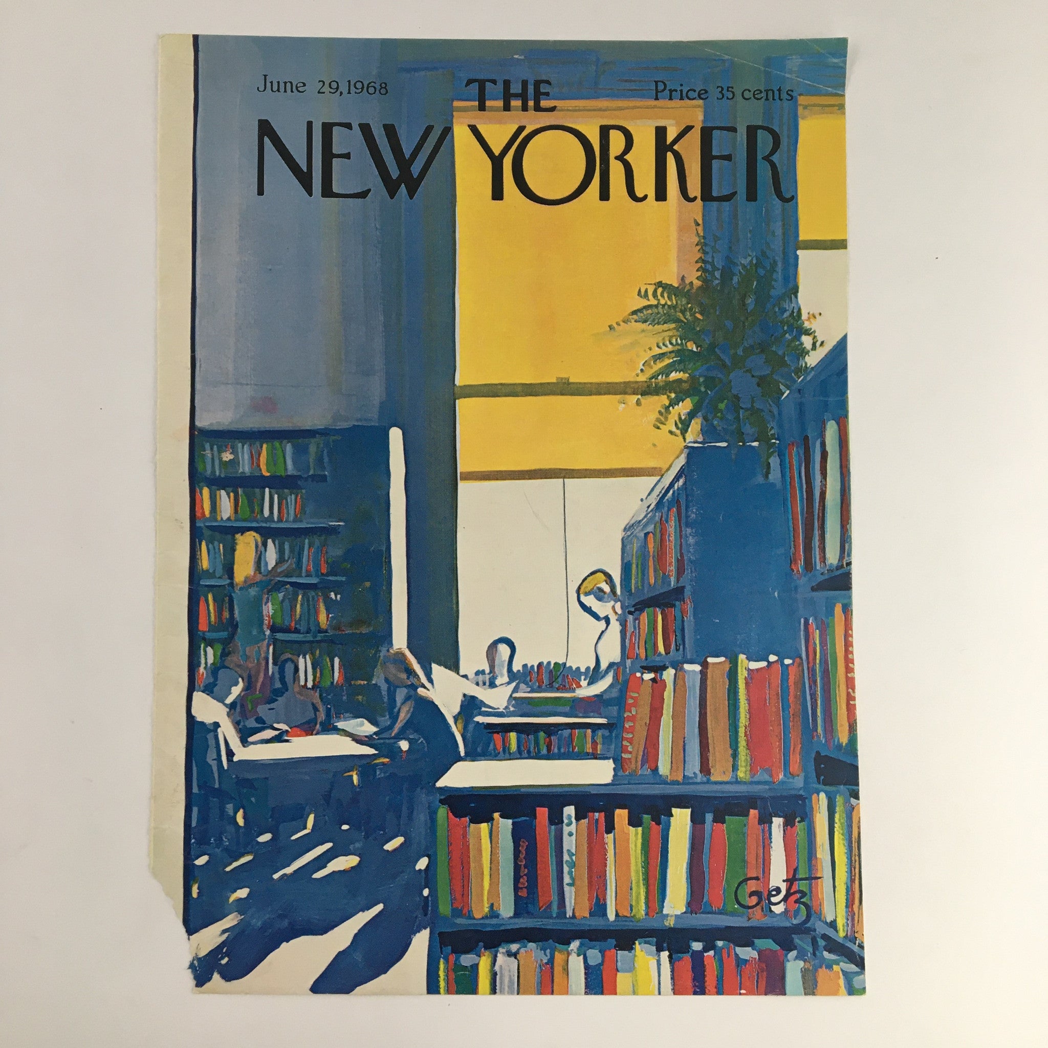 COVER ONLY The New Yorker June 29 1968 Full Cover Theme by Arthur Getz