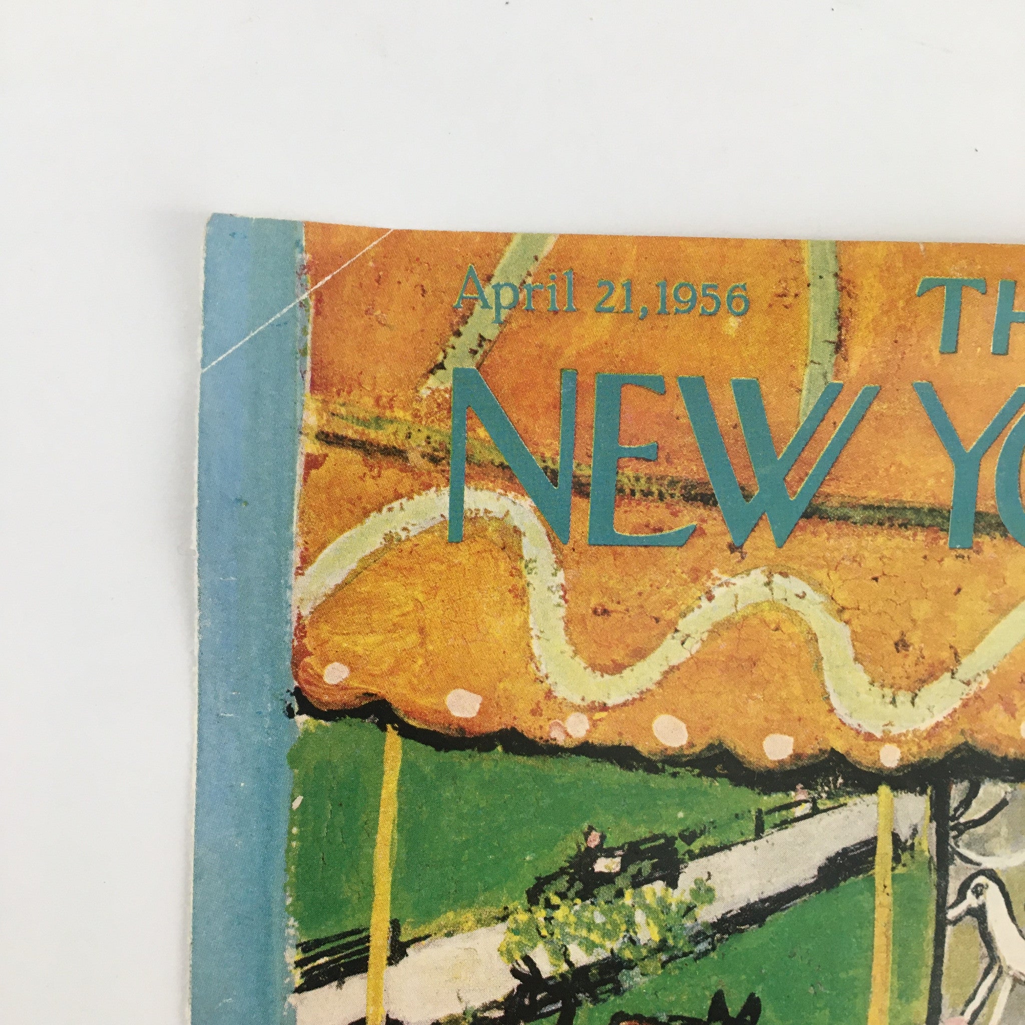 COVER ONLY The New Yorker April 21 1956 Full Cover Theme by Abe Birnbaum