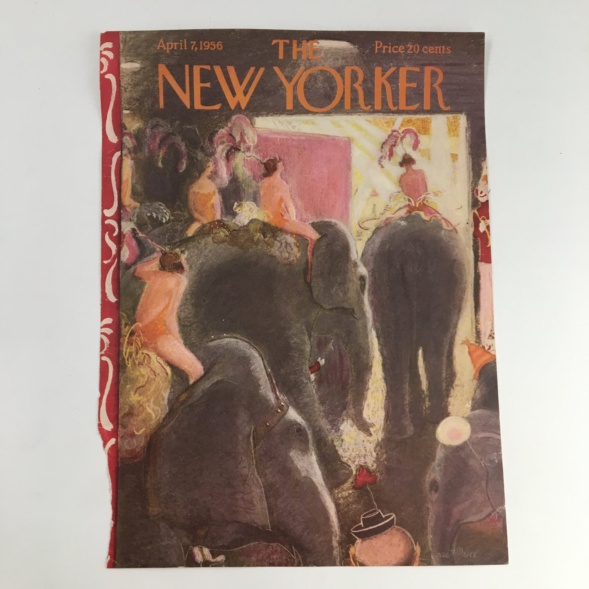 COVER ONLY The New Yorker April 7 1956 Full Cover Theme by Garrett Price