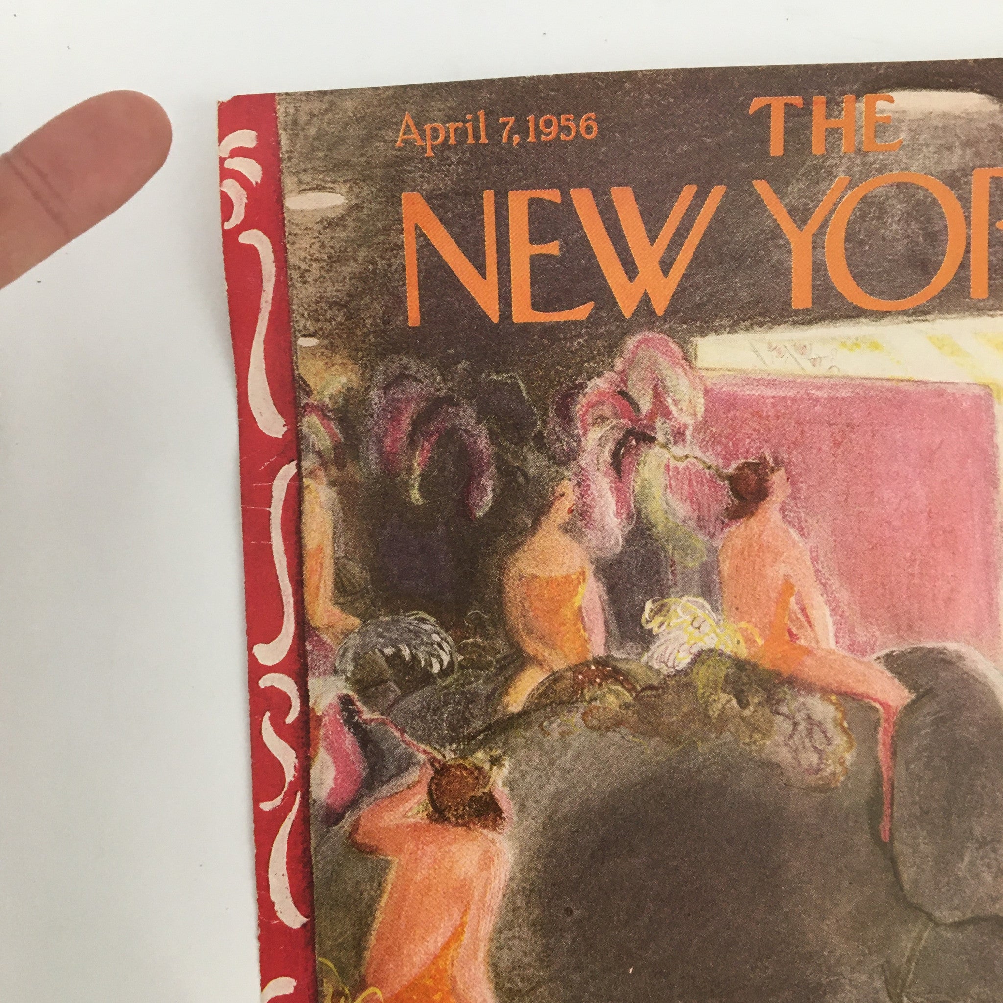 COVER ONLY The New Yorker April 7 1956 Full Cover Theme by Garrett Price