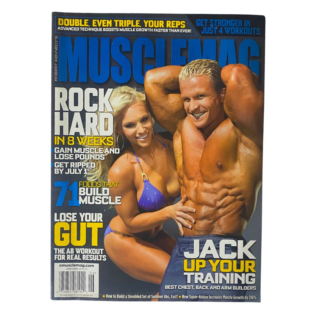 MuscleMag Magazine June 2009 No. 325 Peter Putnam, Jessica Putnam VG No Label