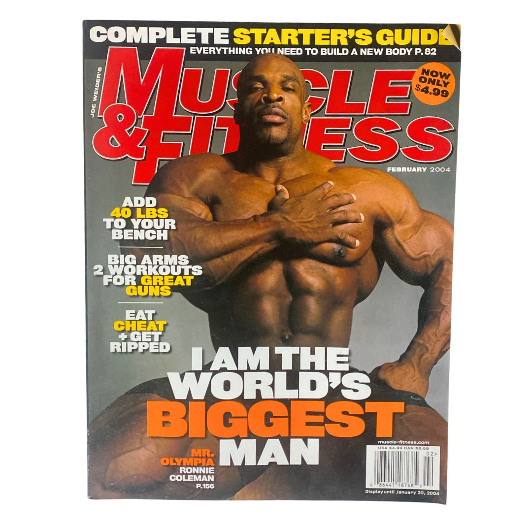 Muscle & FItness Magazine February 2004 Vol 65 No. 2 Ronnie Coleman No Label