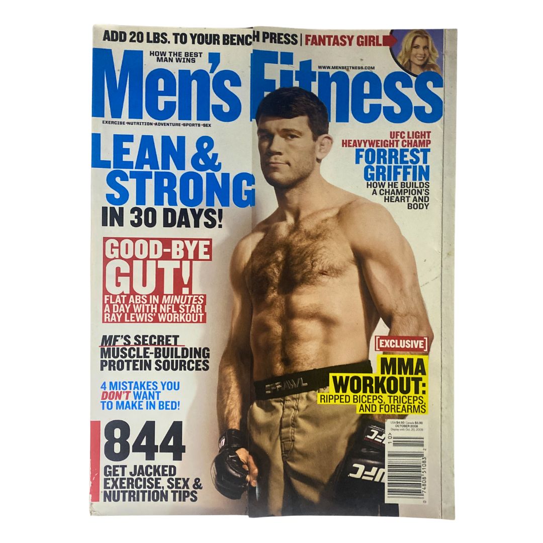 Men's Fitness Magazine October 2008 Heavyweight Champ Forrest Griffin No Label