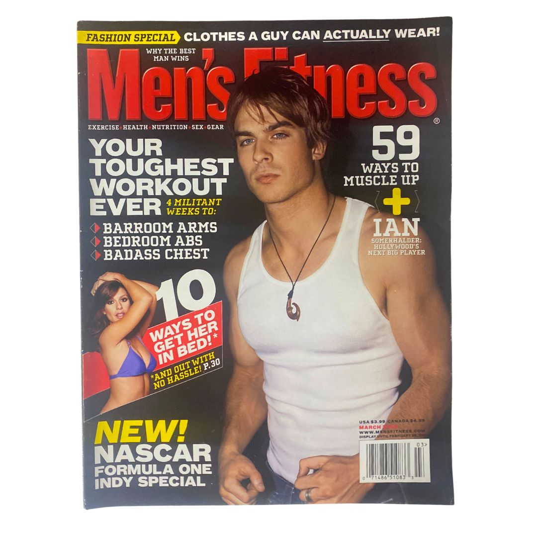 Men's Fitness Magazine March 2006 Actor Ian Somerhalder No Label