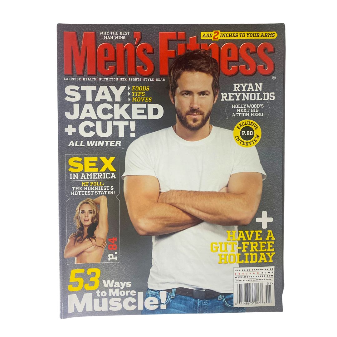 Men's Fitness Magazine December January 2006 Ryan Reynolds VG No Label