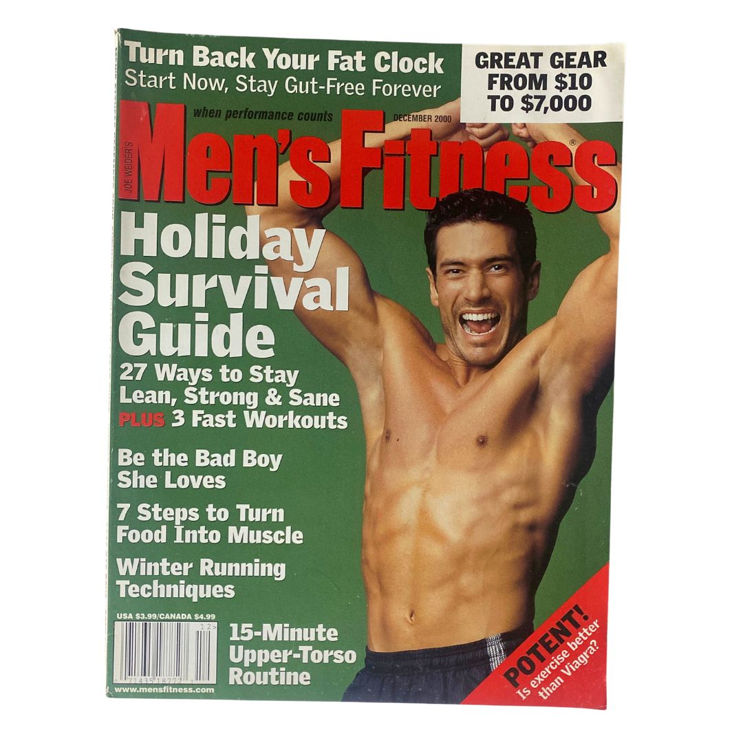 Men's Fitness Magazine December 2000 Vol 16 No. 12 Michael Garcia No Label