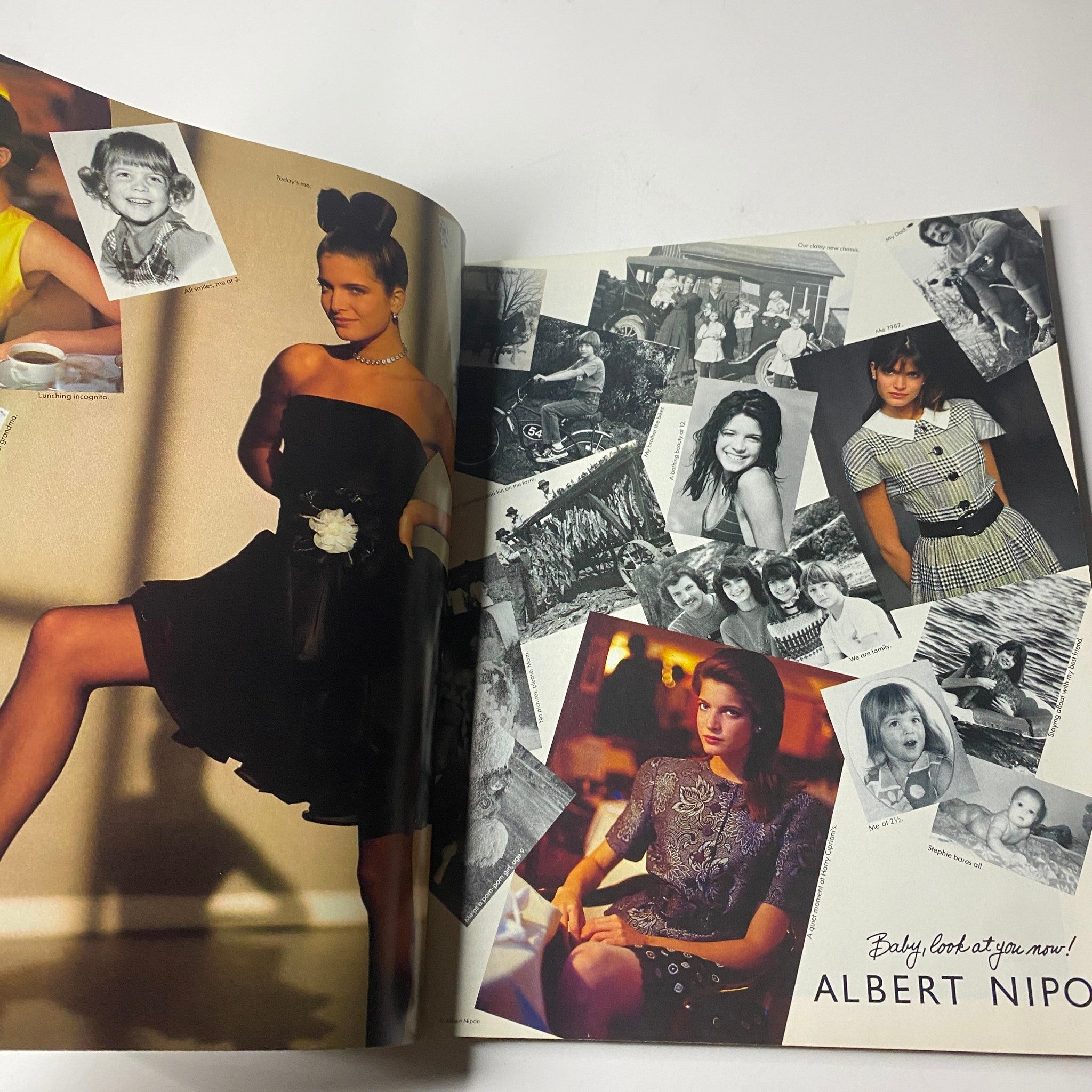 Interior page of Vogue Magazine July 1998 showcasing models and photography, emphasizing the creative and artistic elements of 90s fashion.