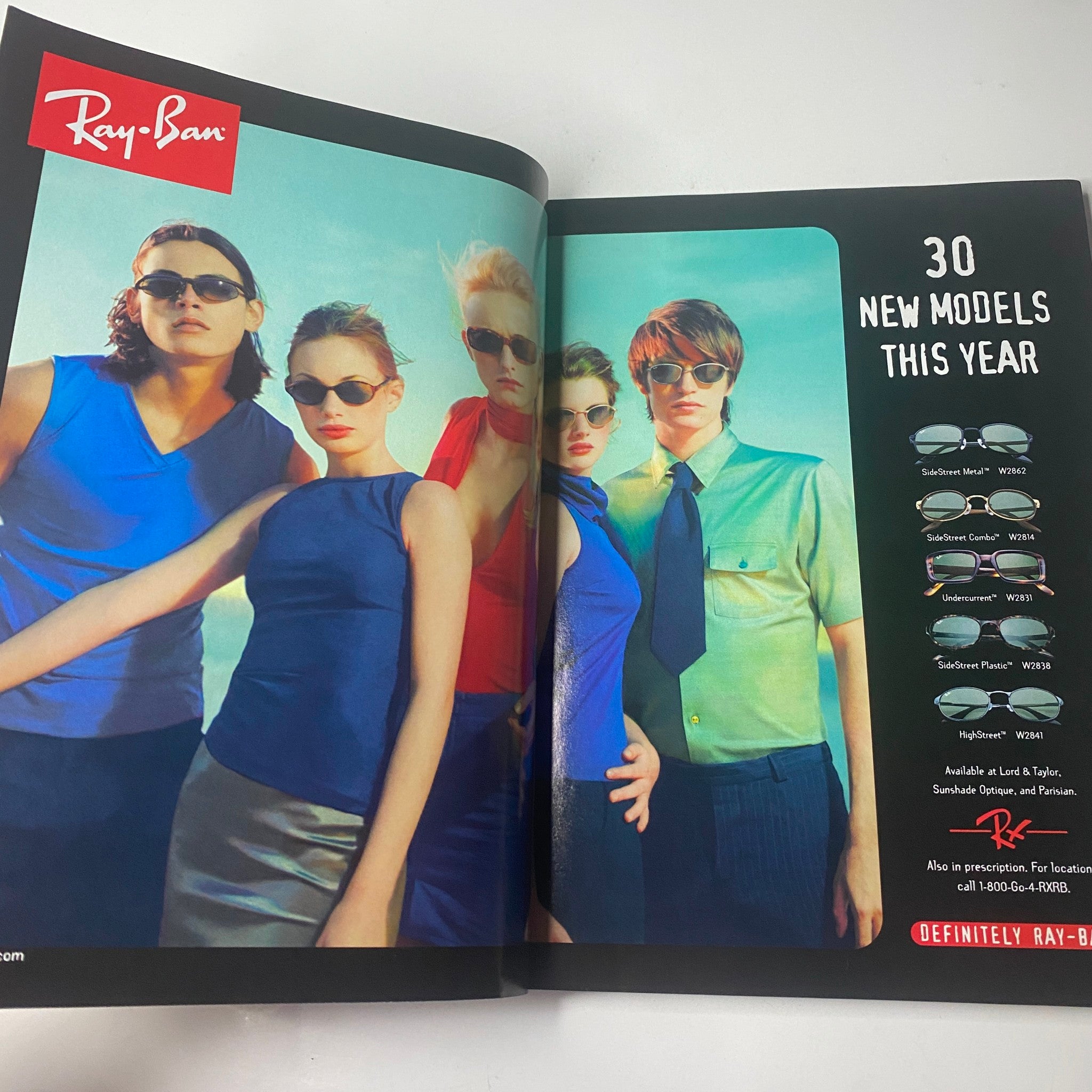 Vogue Magazine June 1998 Sandra Bullock Cover No Label VG displaying fashion models wearing Ray-Ban sunglasses.