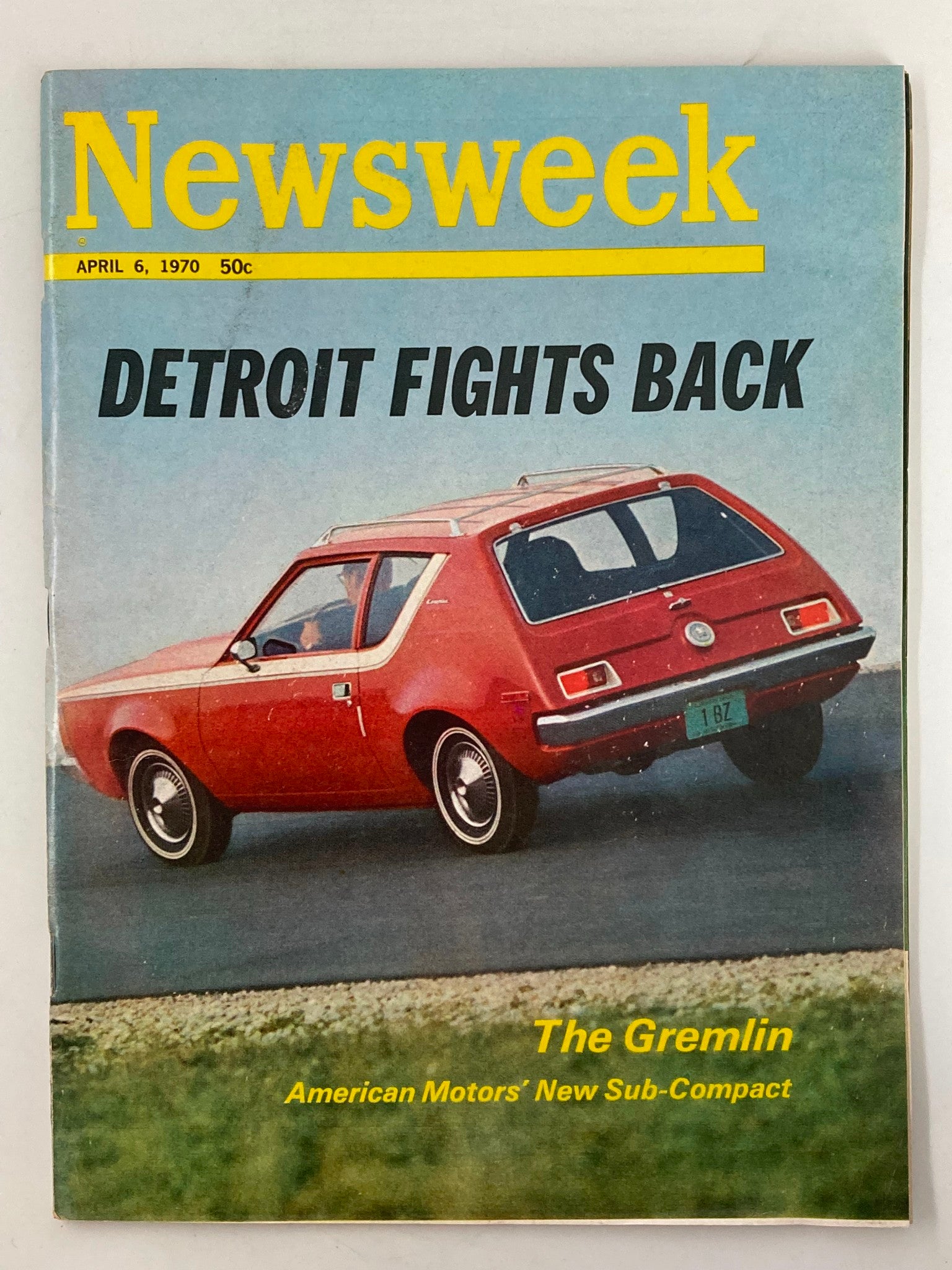 VTG Newsweek Magazine April 6 1970 The Gremlin Sub-Compact No Label