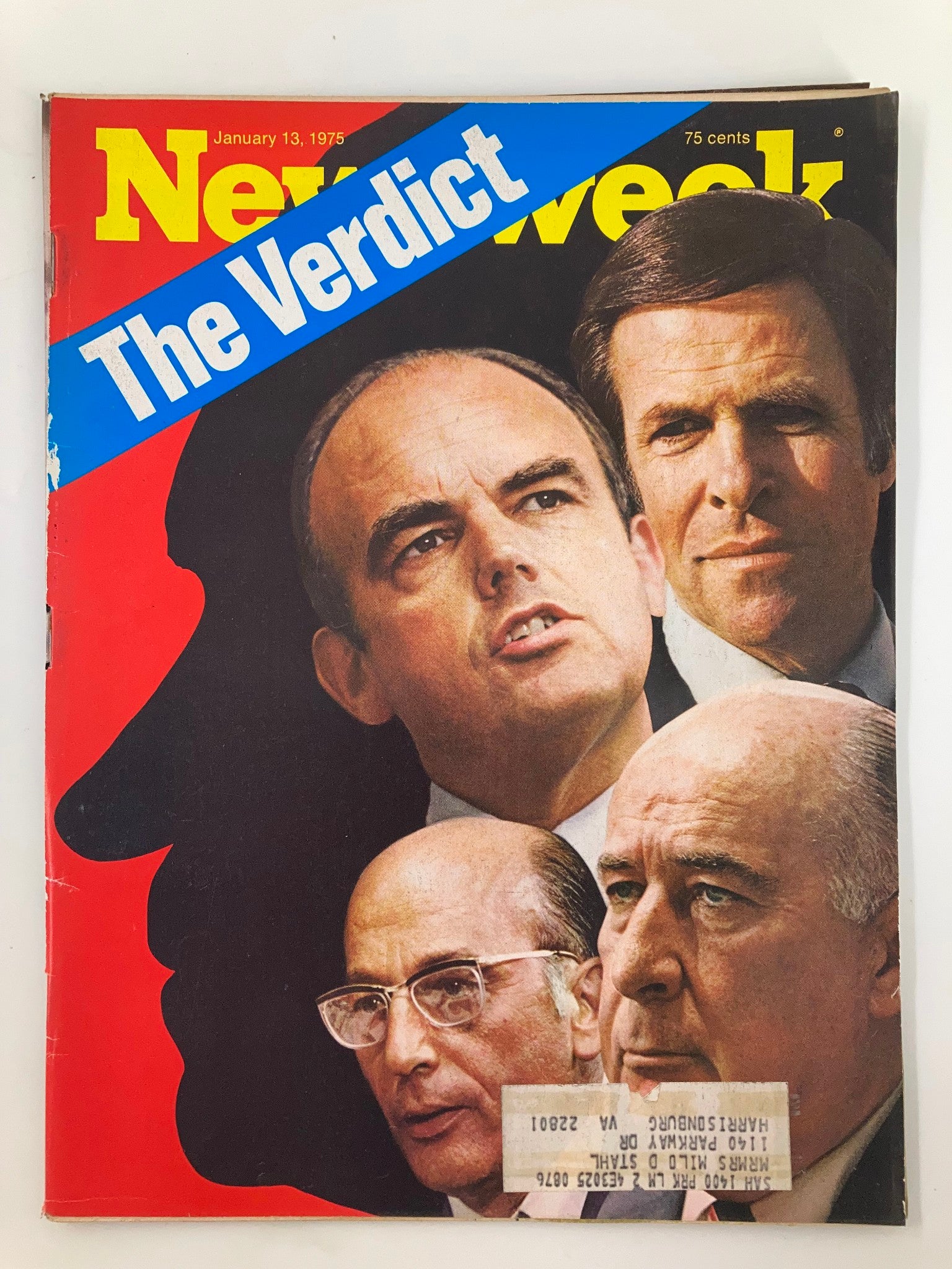 VTG Newsweek Magazine January 13 1975 The Verdict on the Watergate Case