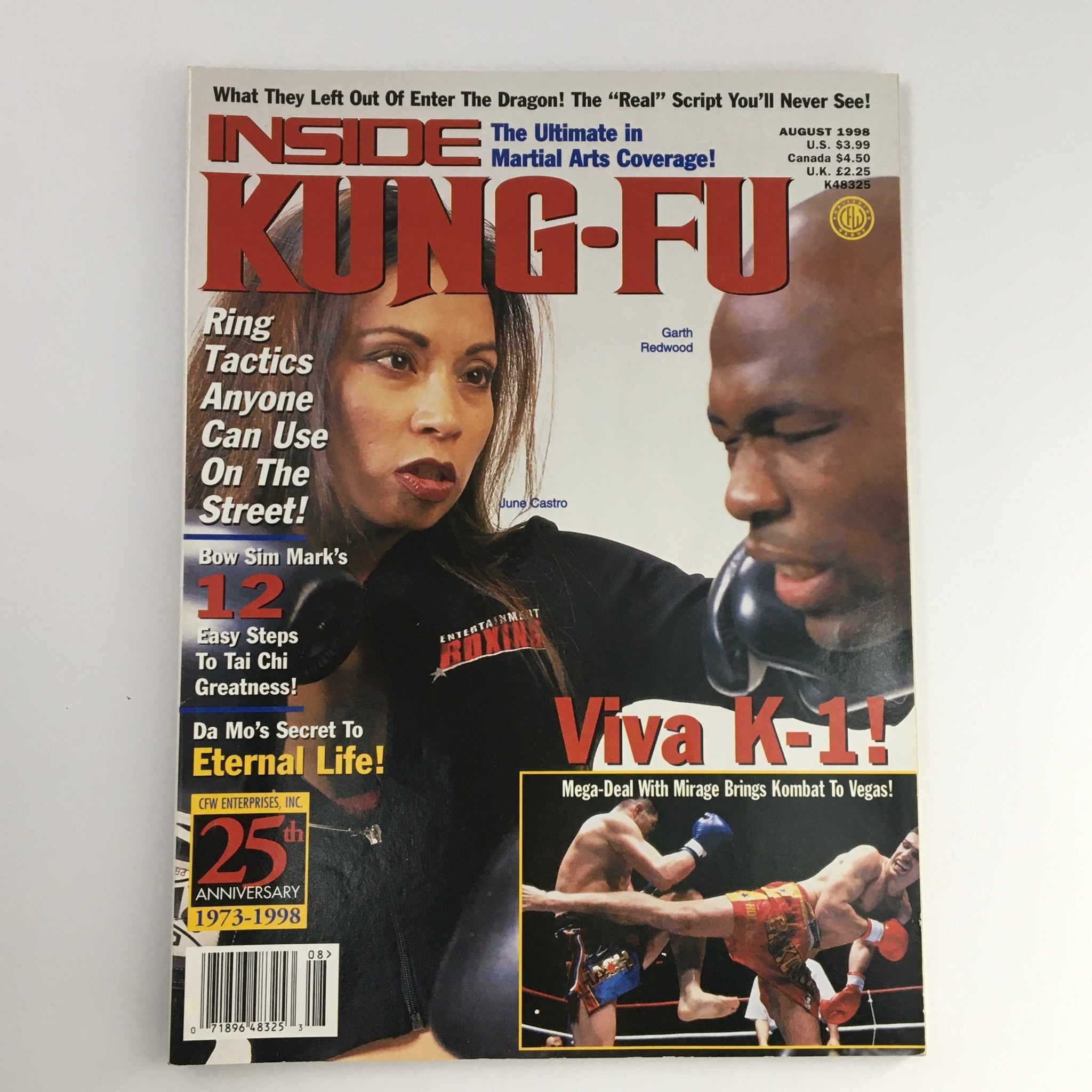 Inside Kung Fu Magazine August 1998 June Castro and Garth Redwood No Label