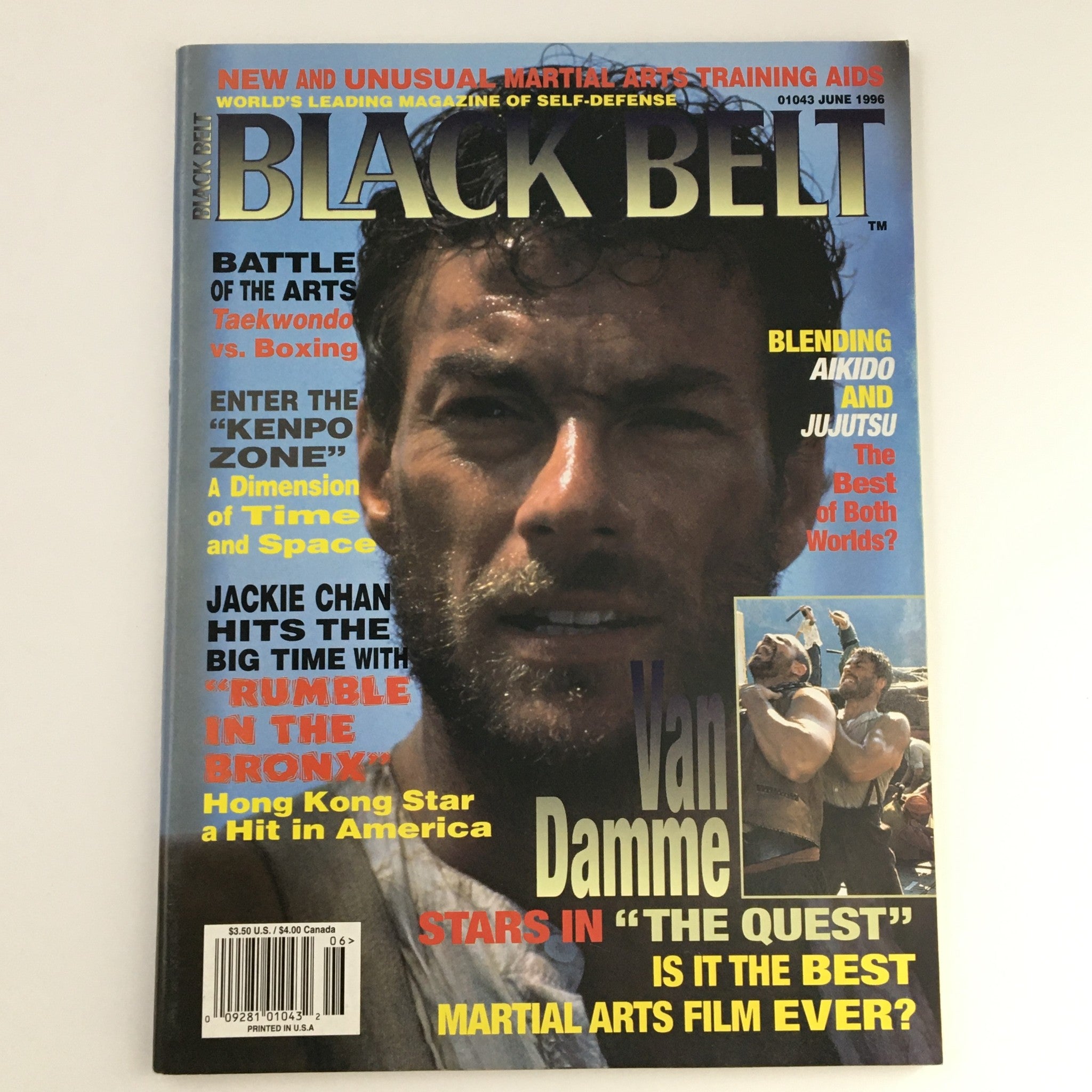 Black Belt Magazine June 1996 Jean Claude Van Damme & Jackie Chan No Label