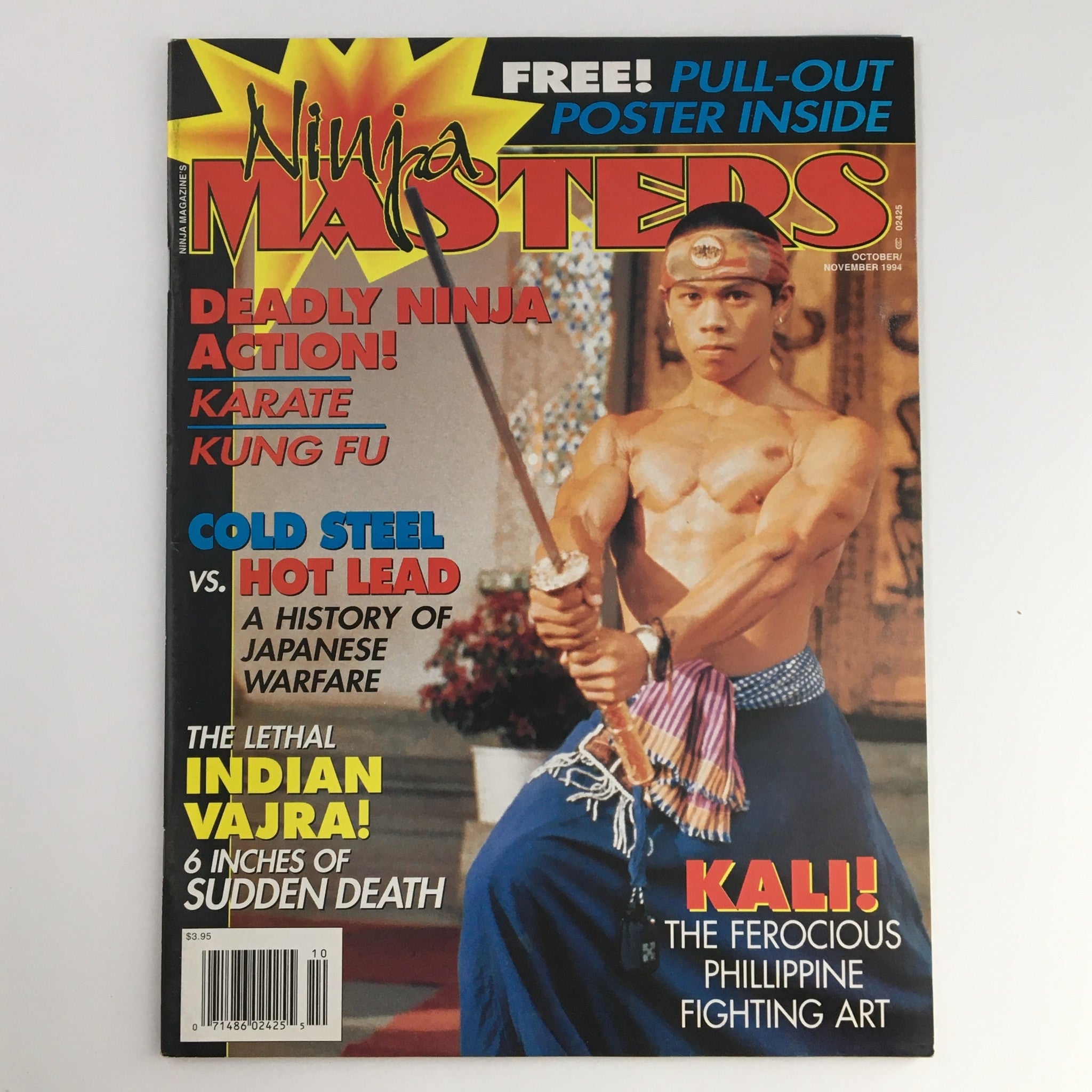 Ninja Masters Magazine October 1994 Ernie Reyes Jr. & Indian Vajra No Label