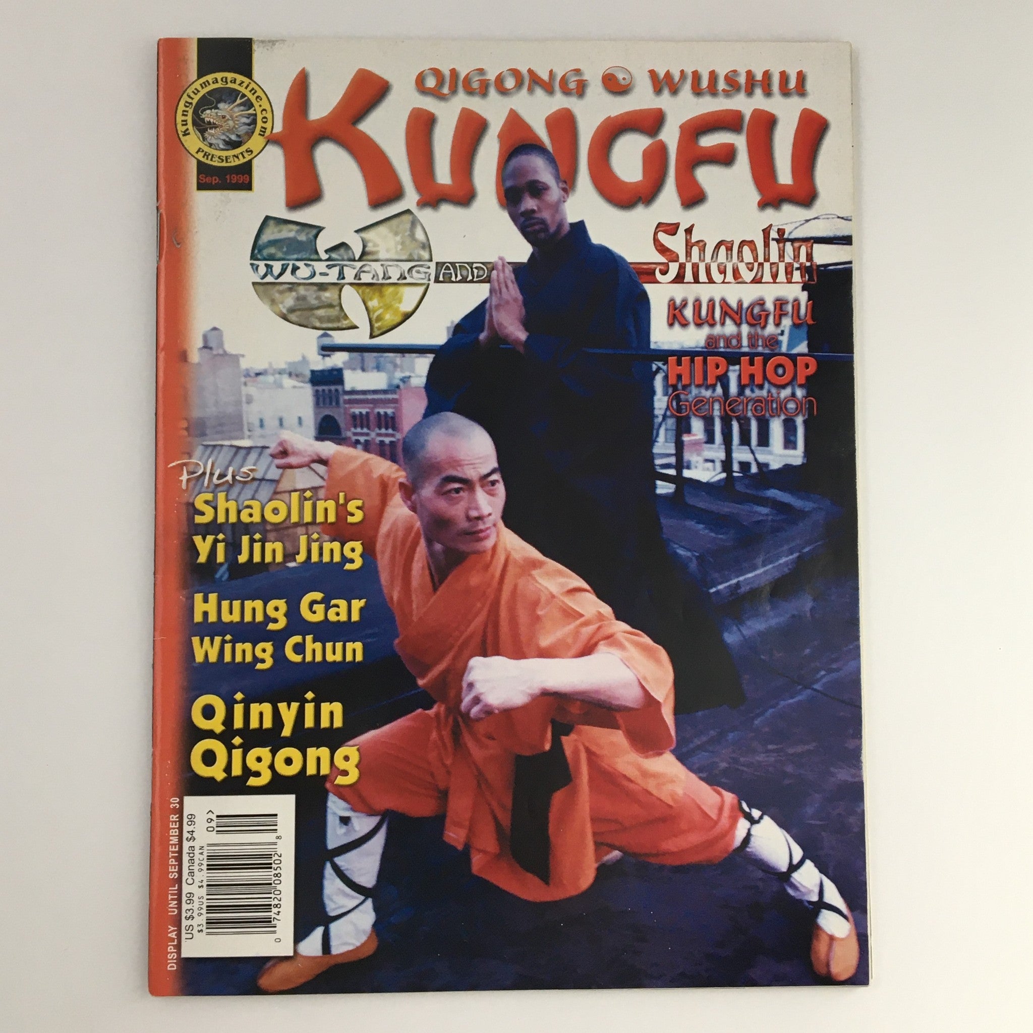 Wushu Kungfu Magazine September 1999 Wu-Tang Clan's RZA & Shi Yan Ming No Label