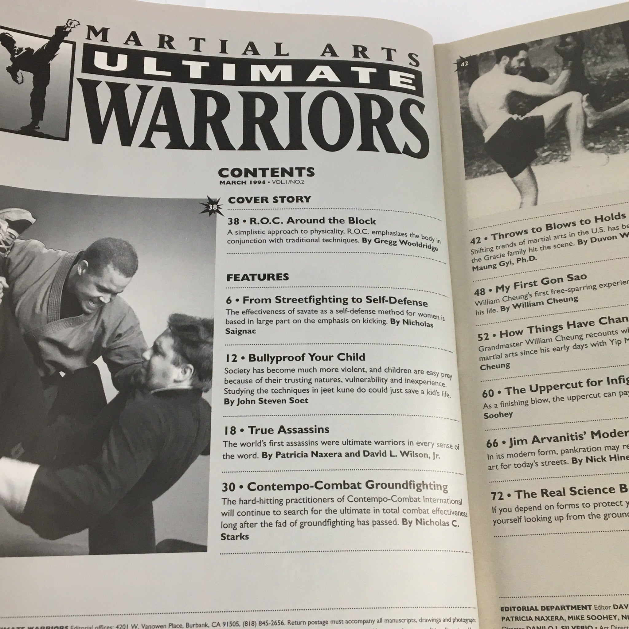 Martial Arts Ultimate Warriors March 1995 Gregg Wooldridge & Van Damme No Label