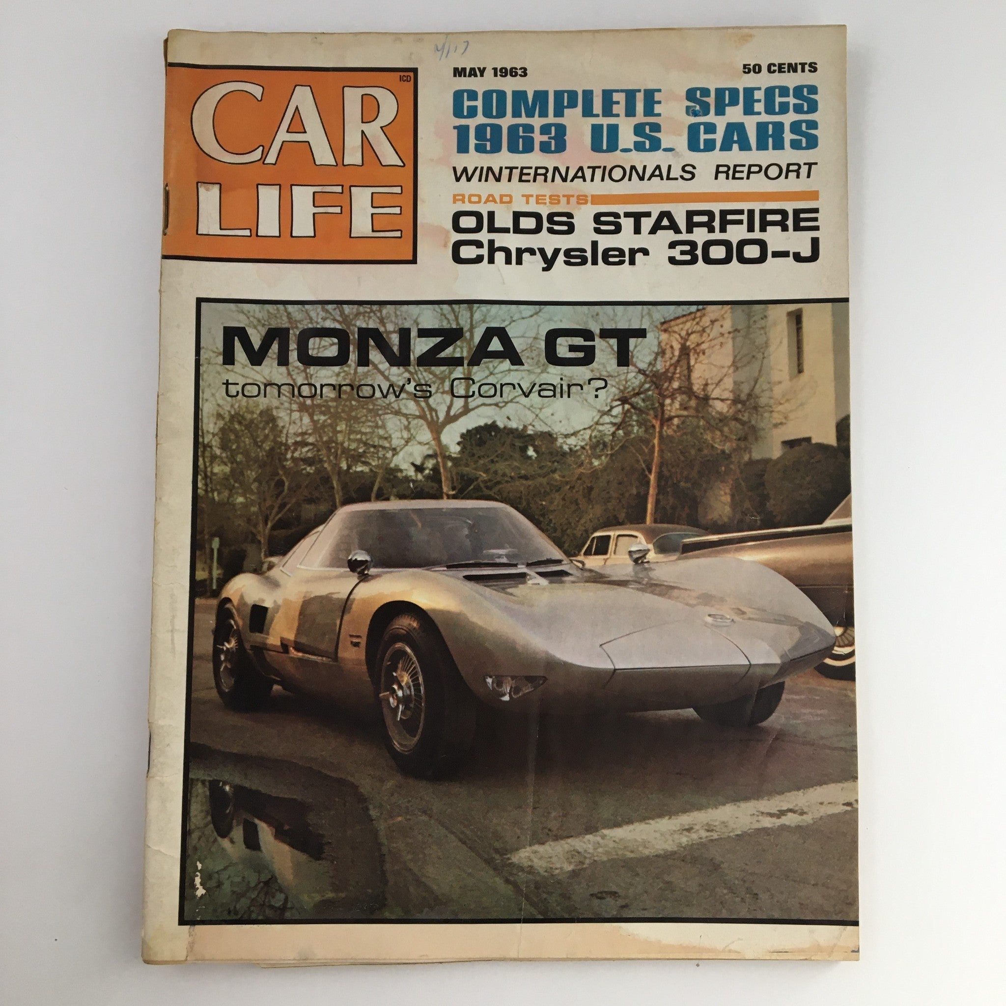 Car Life Magazine May 1963 Monza GT & Olds Starfire Chrysler 300-J No Label