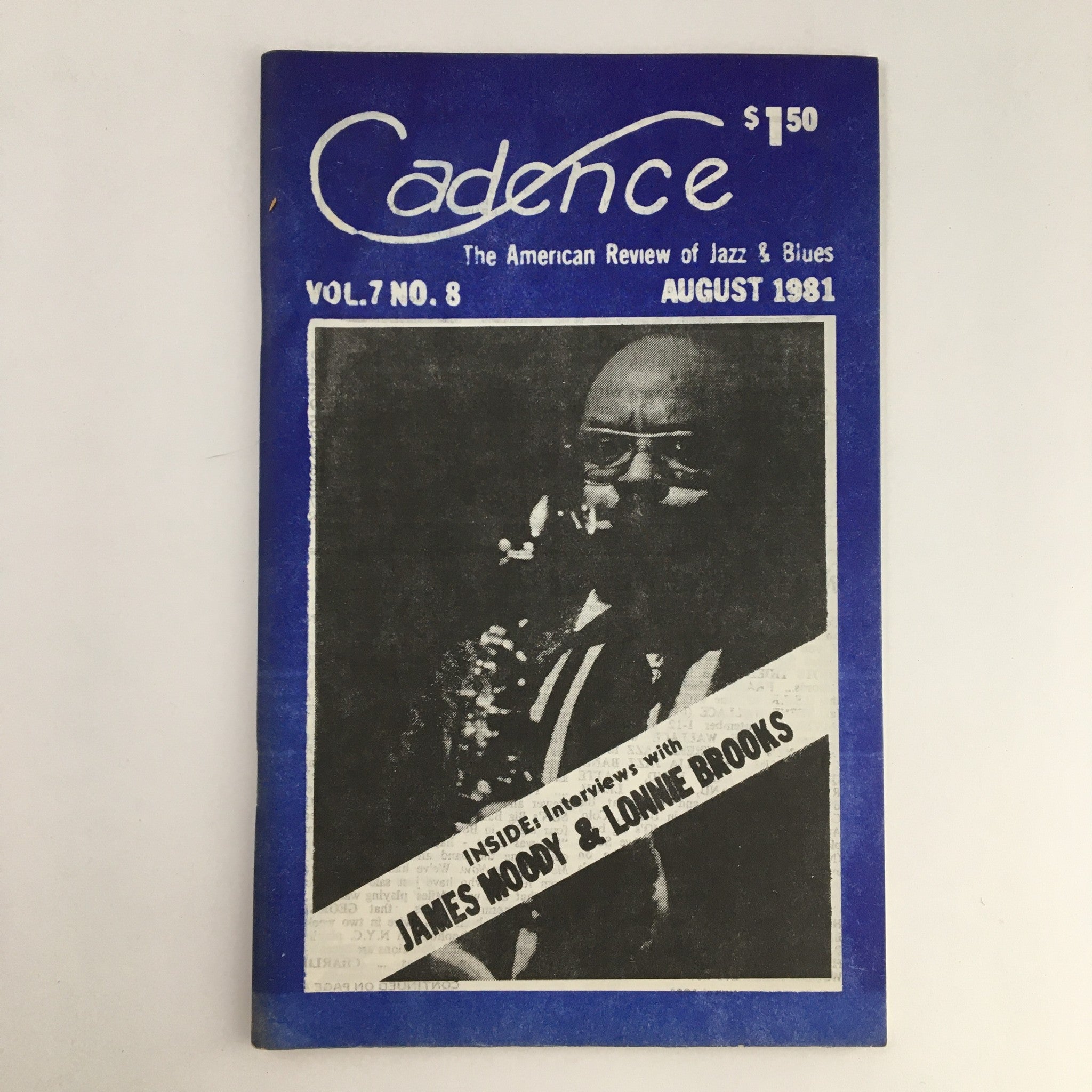 Cadence Magazine August 1981 James Moody & Lonnie Brooks No Label