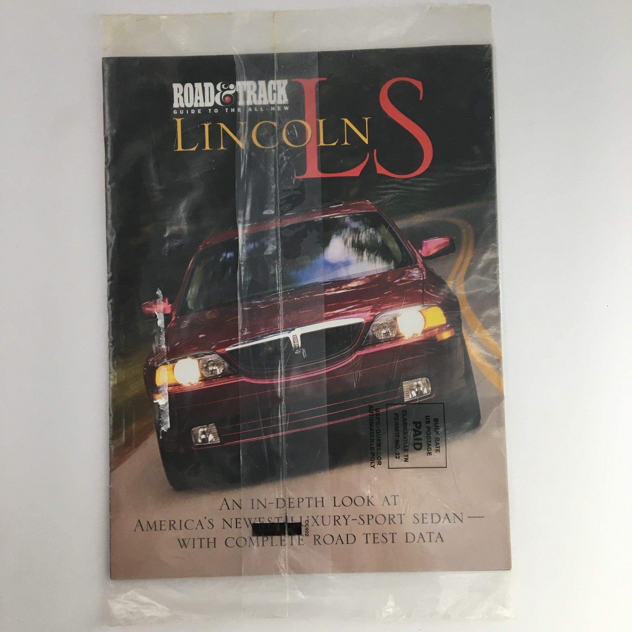 Road & Track Magazine 2001 Guide To All New Lincoln LS Sealed VG