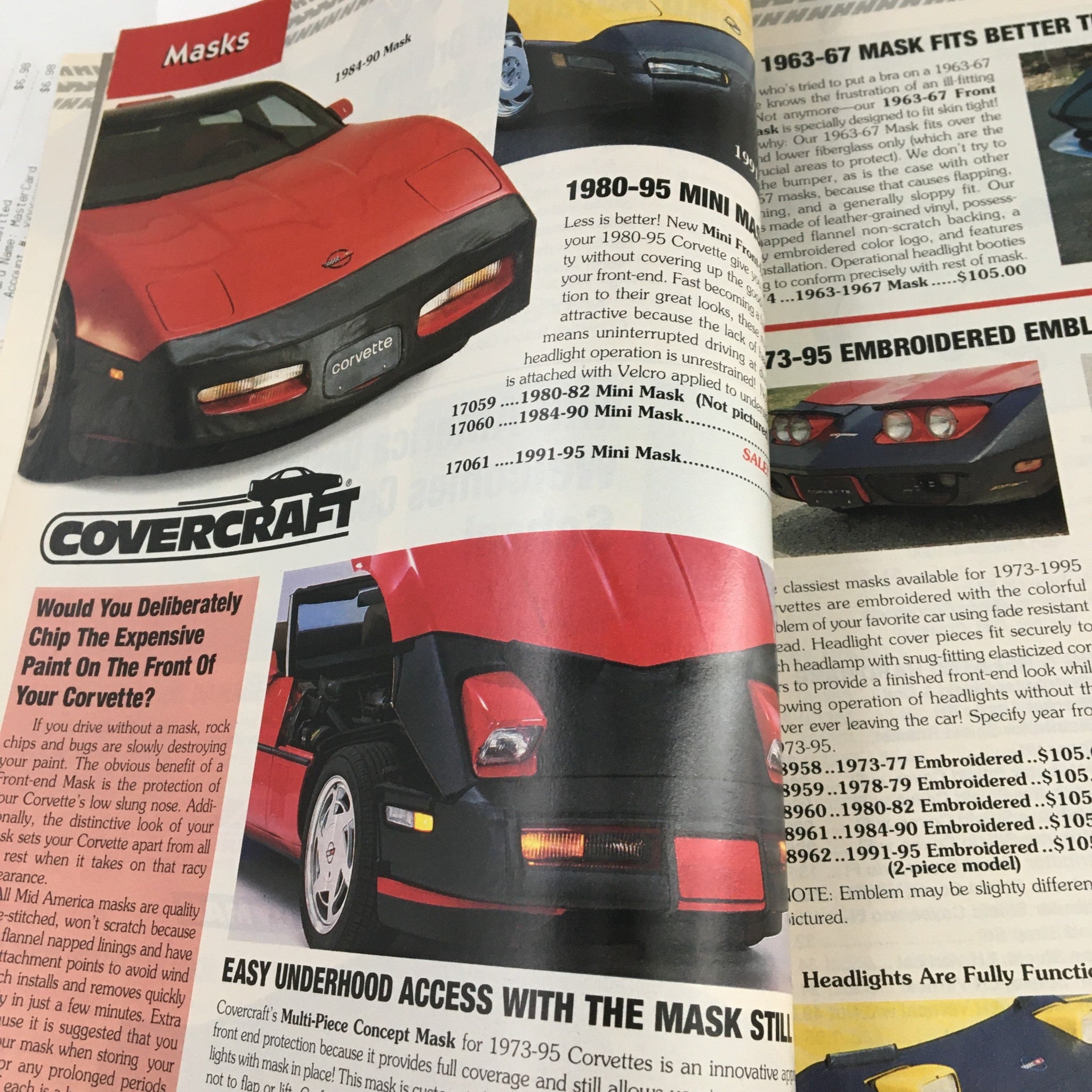 Mid America Designers Inc. Catalog 1995 Parts & Accessories for Corvettes