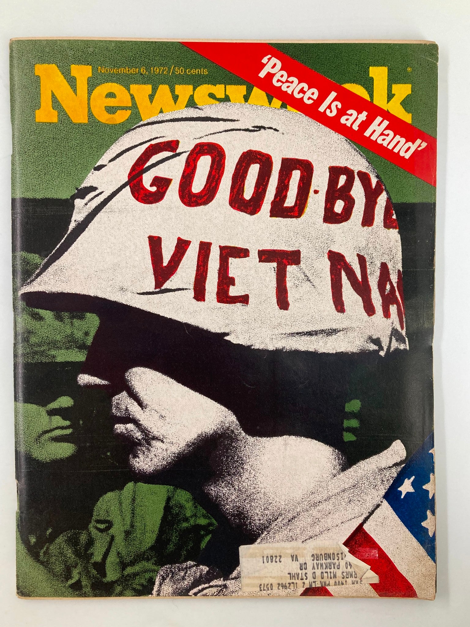 VTG Newsweek Magazine November 6 1972 Good Bye Viet Nam Peace is at Hand