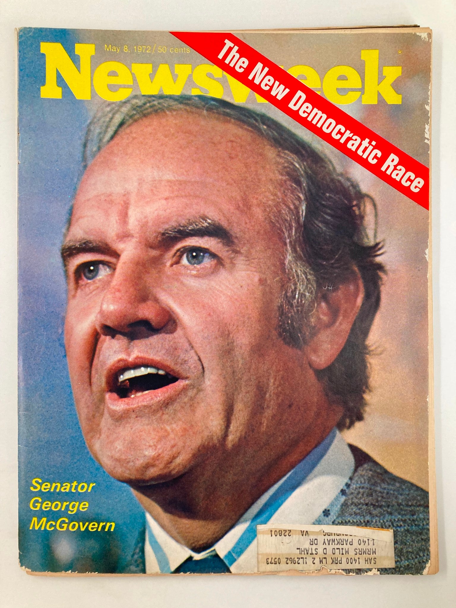 VTG Newsweek Magazine May 8 1972 Senator George McGovern New Democratic Race