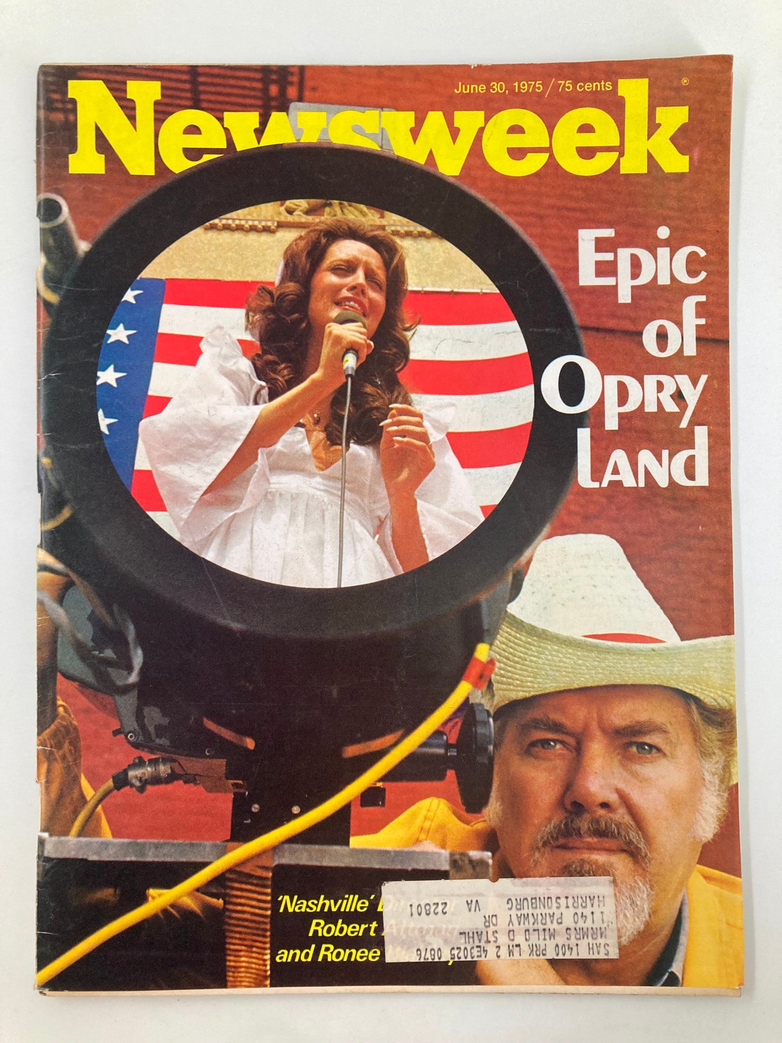 VTG Newsweek Magazine June 30 1975 Robert Altman and Ronee Blakley