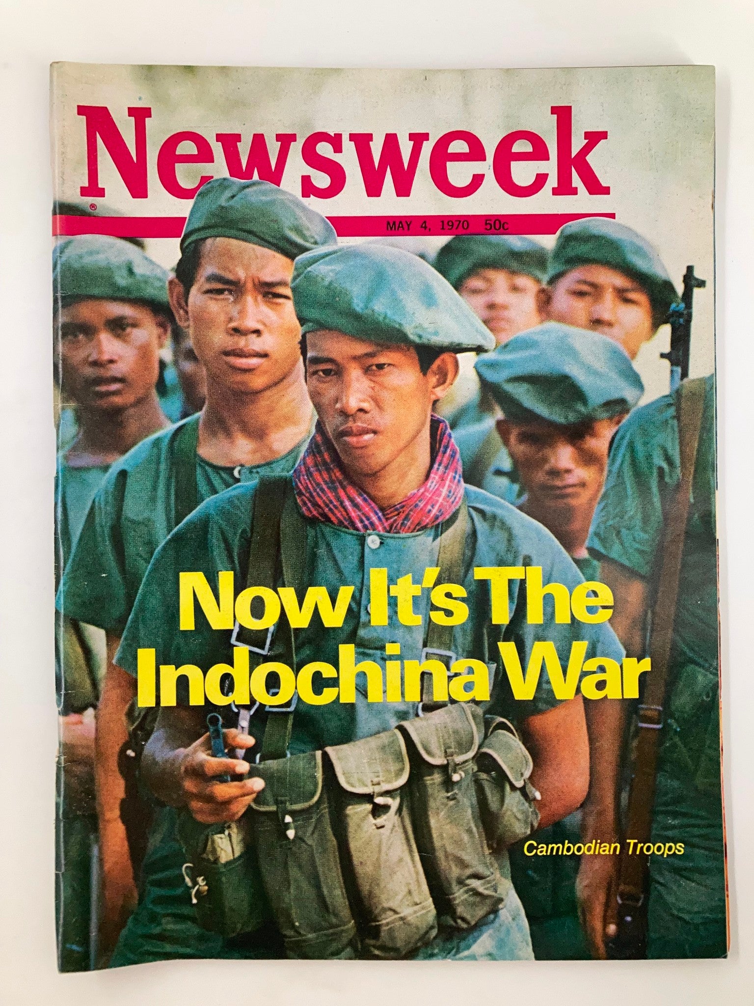 VTG Newsweek Magazine May 4 1970 The Indochina War Cambodian Troops No Label