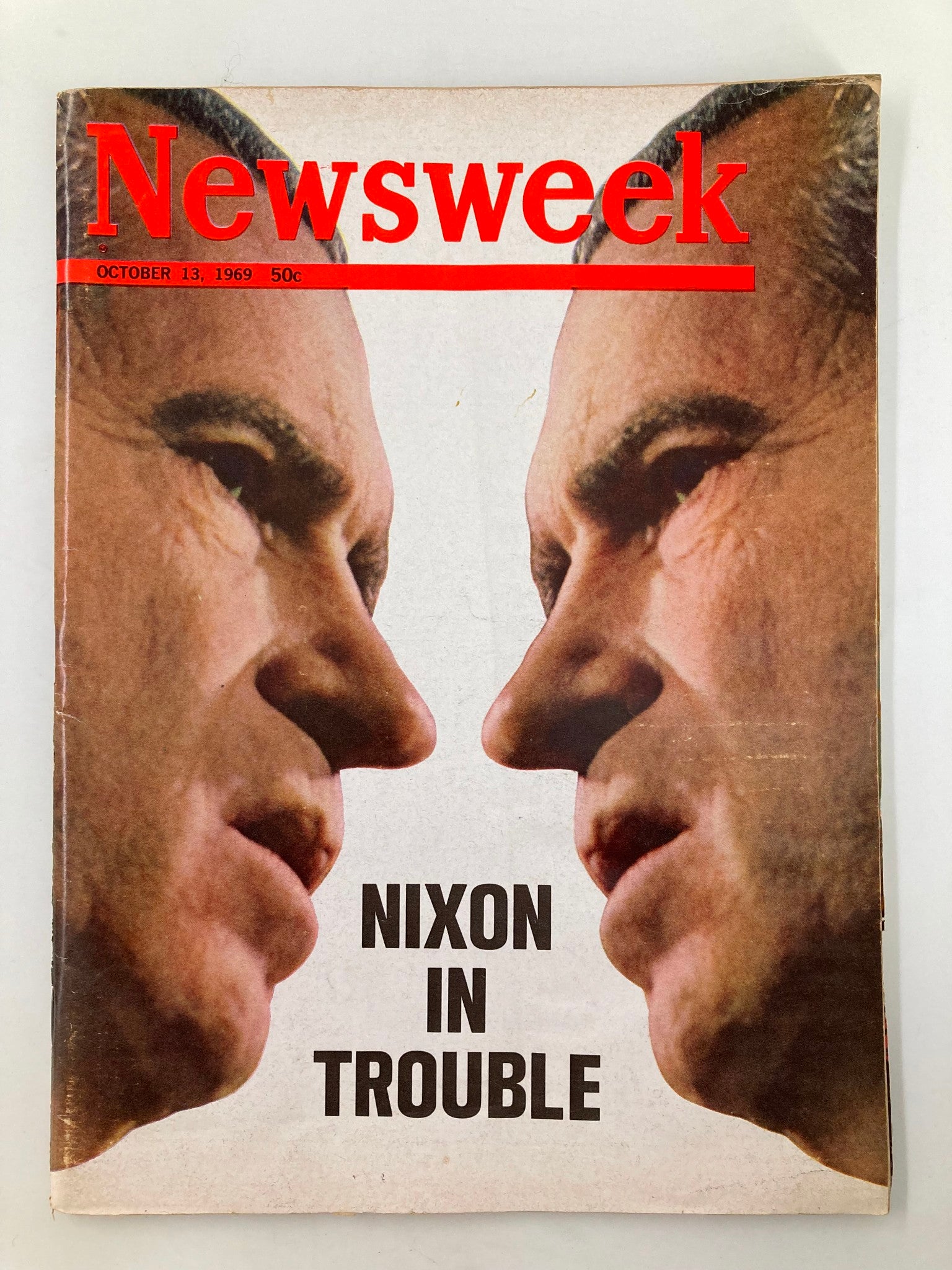 VTG Newsweek Magazine October 13 1969 Richard Nixon In Trouble No Label