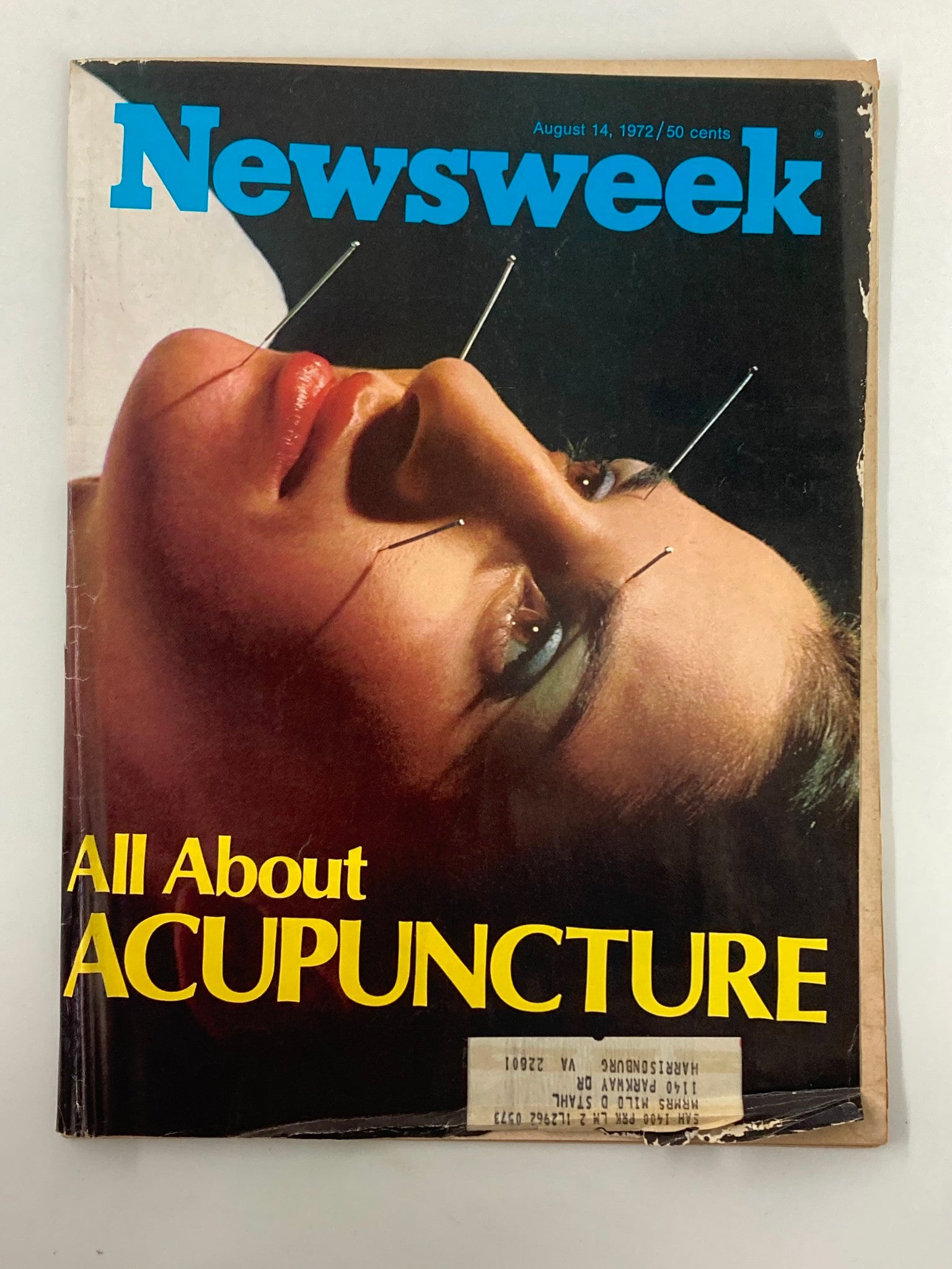 VTG Newsweek Magazine August 14 1972 All About Acupuncture