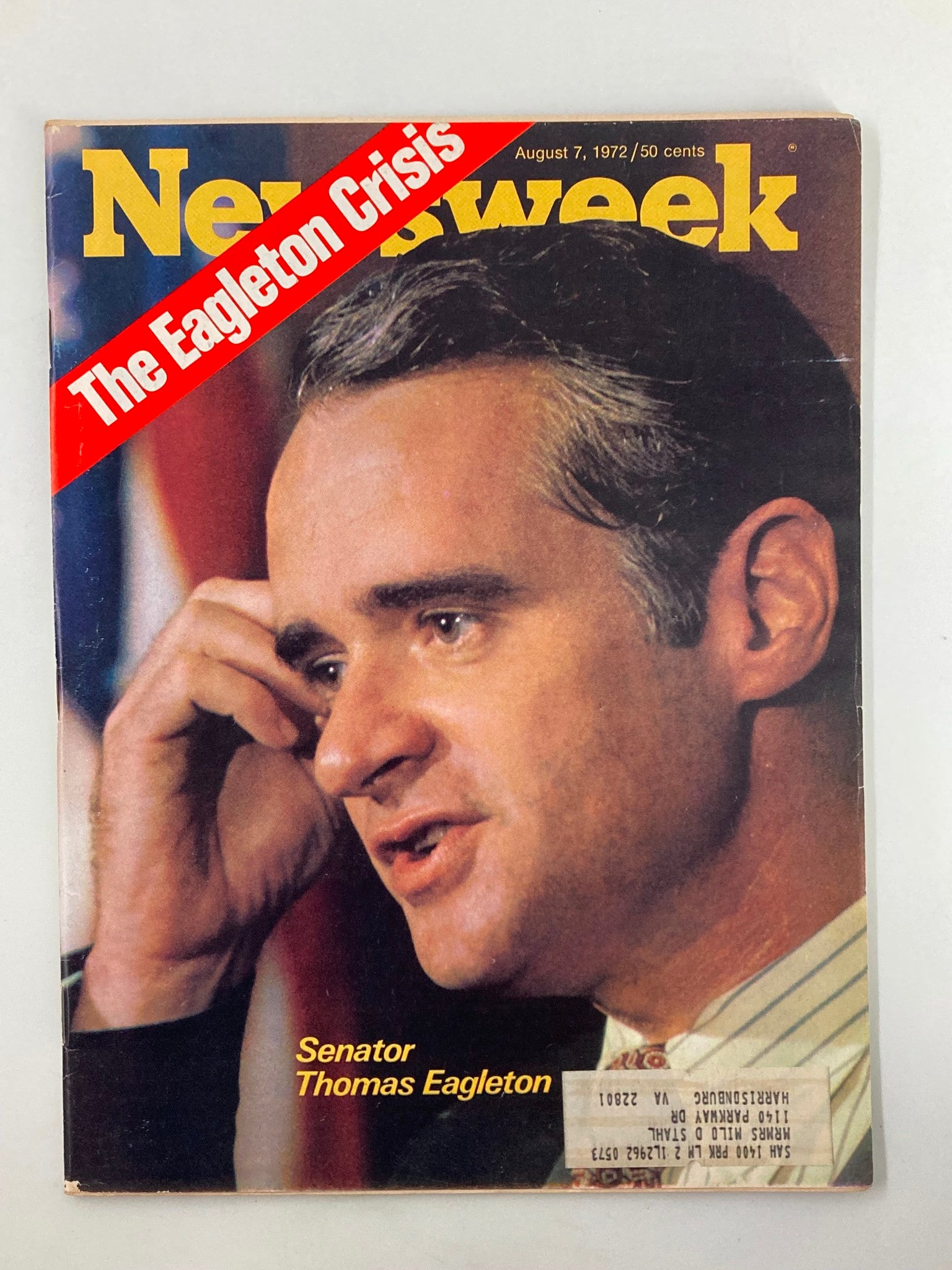 VTG Newsweek Magazine August 7 1972 Senator Thomas Eagleton Crisis