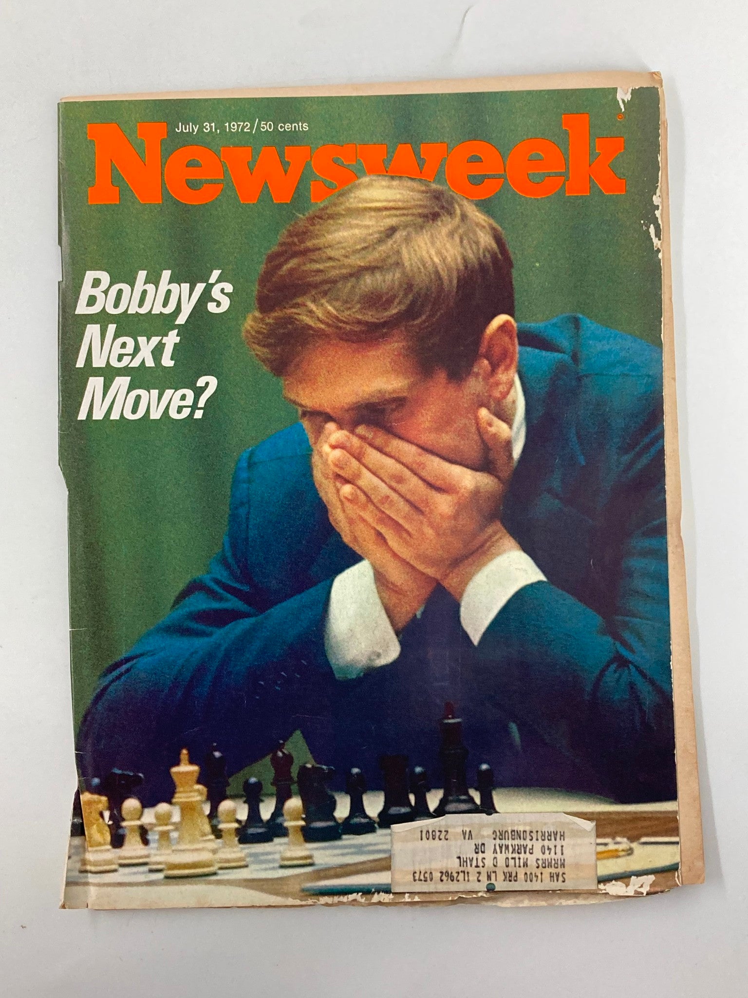 VTG Newsweek Magazine July 31 1972 Bobby Fischers Next Move