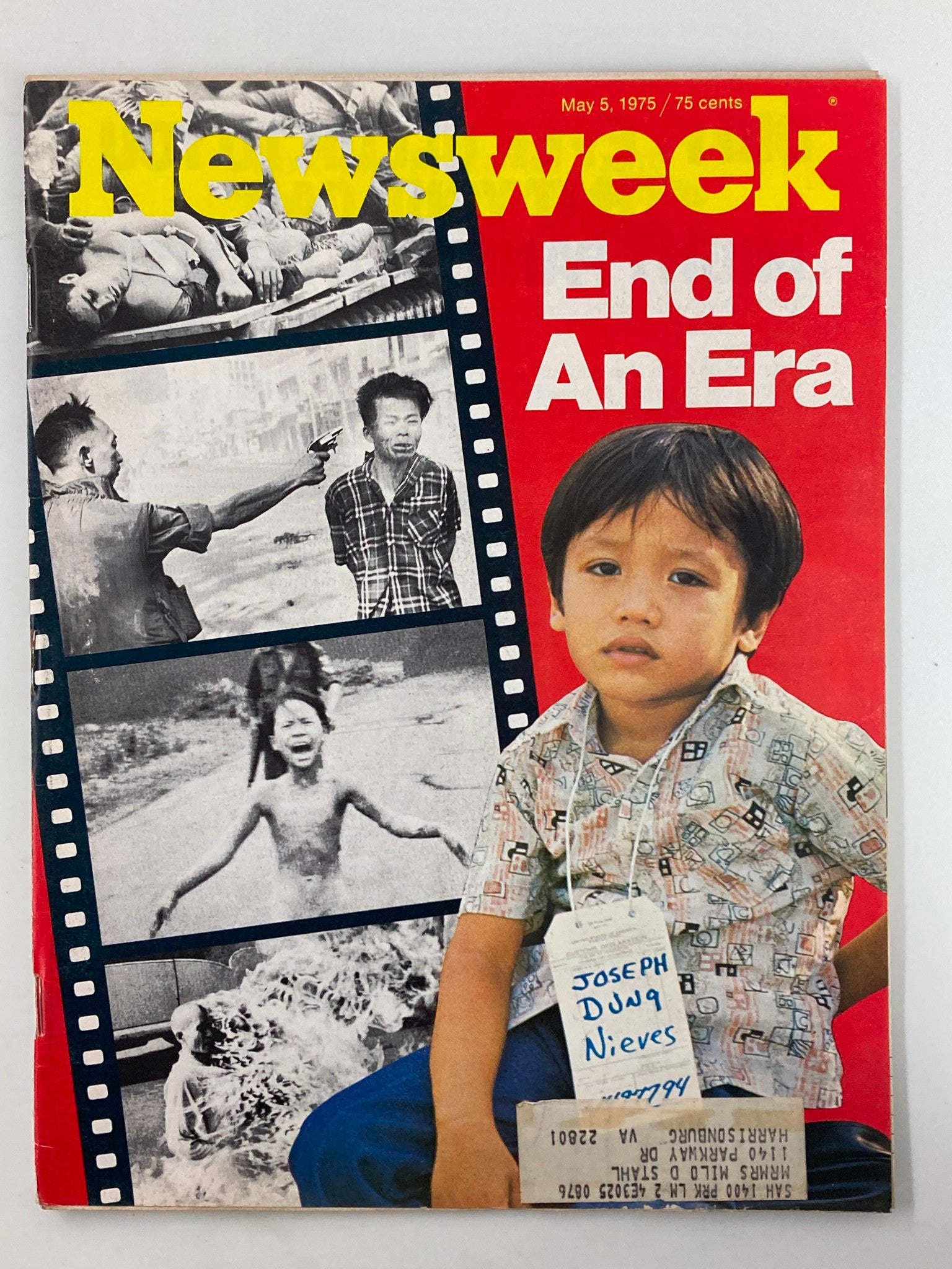 VTG Newsweek Magazine May 5 1975 End of an Era, Joseph Dung Nieves Feature