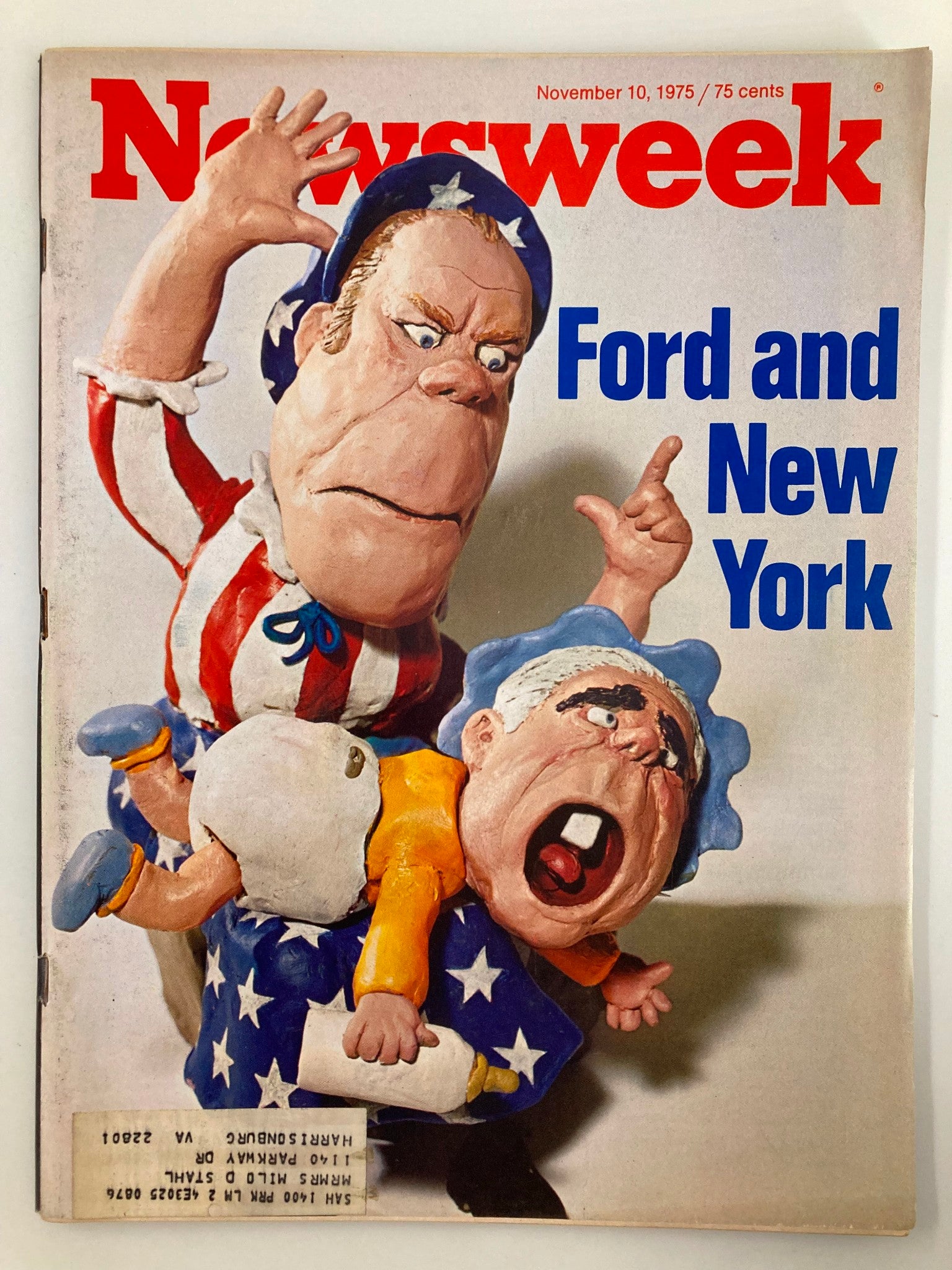 VTG Newsweek Magazine November 10 1975 Gerald Ford and New York