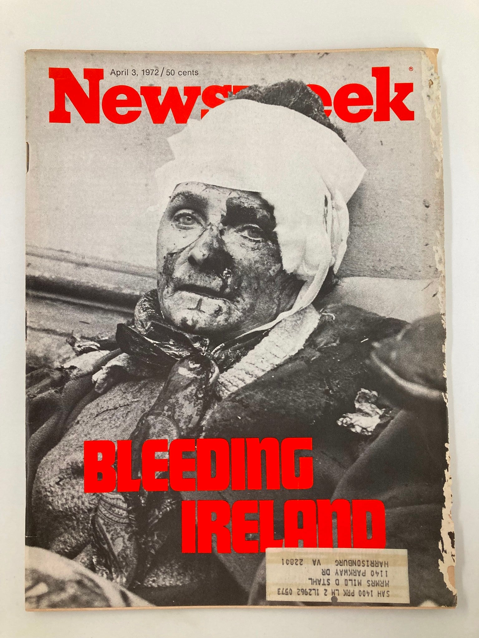 VTG Newsweek Magazine April 3 1972 Bleeding Ireland at War