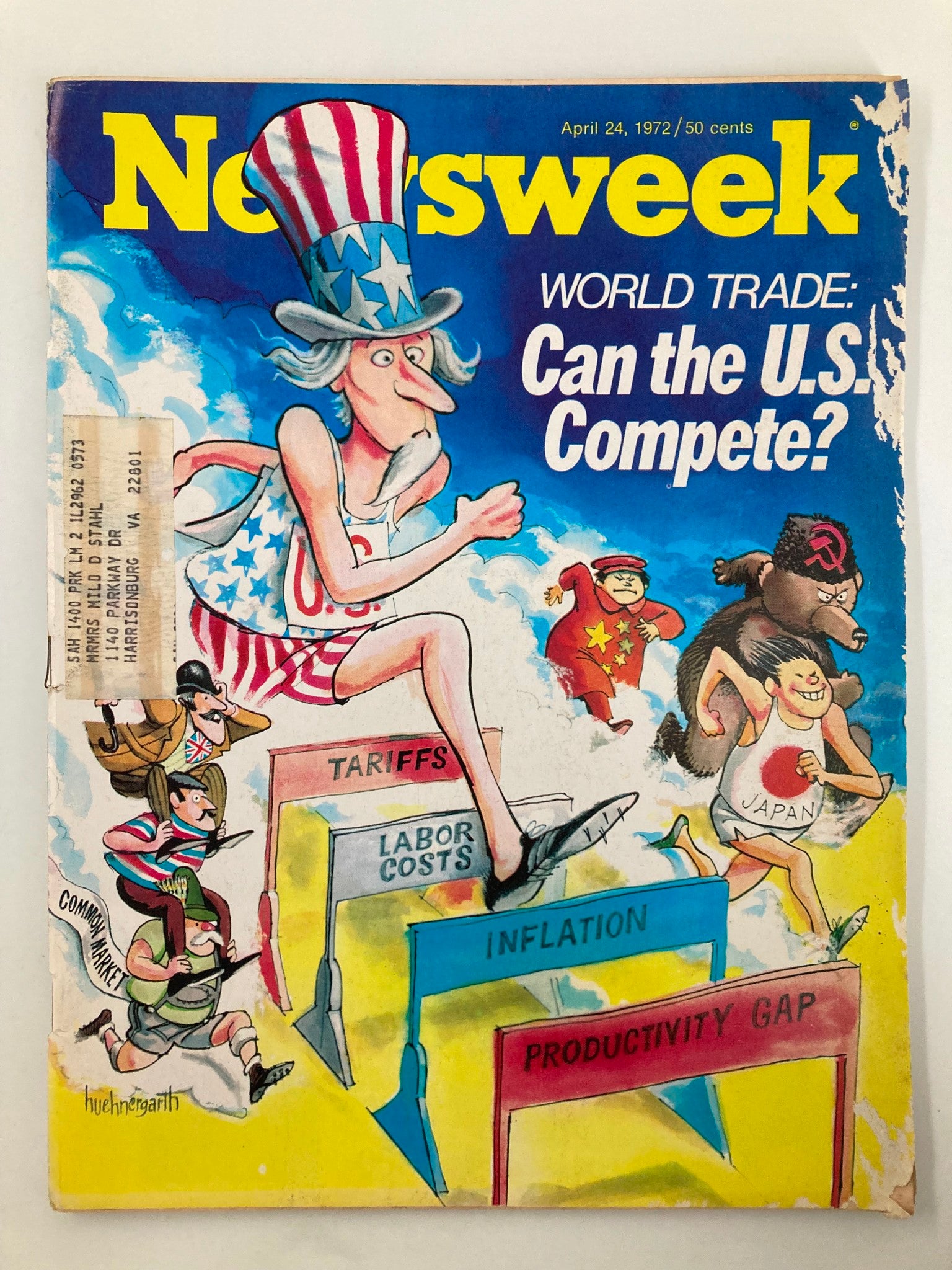 VTG Newsweek Magazine April 24 1972 World Trade Can the U.S. Compete?