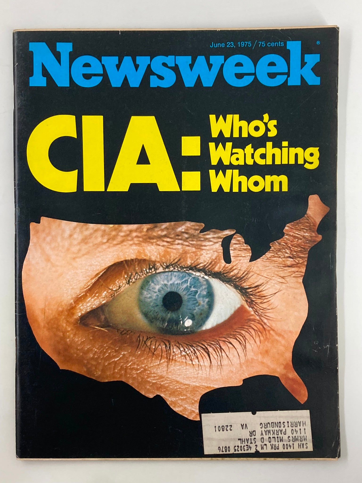 VTG Newsweek Magazine June 23 1975 CIA and Who's Watching Whom?